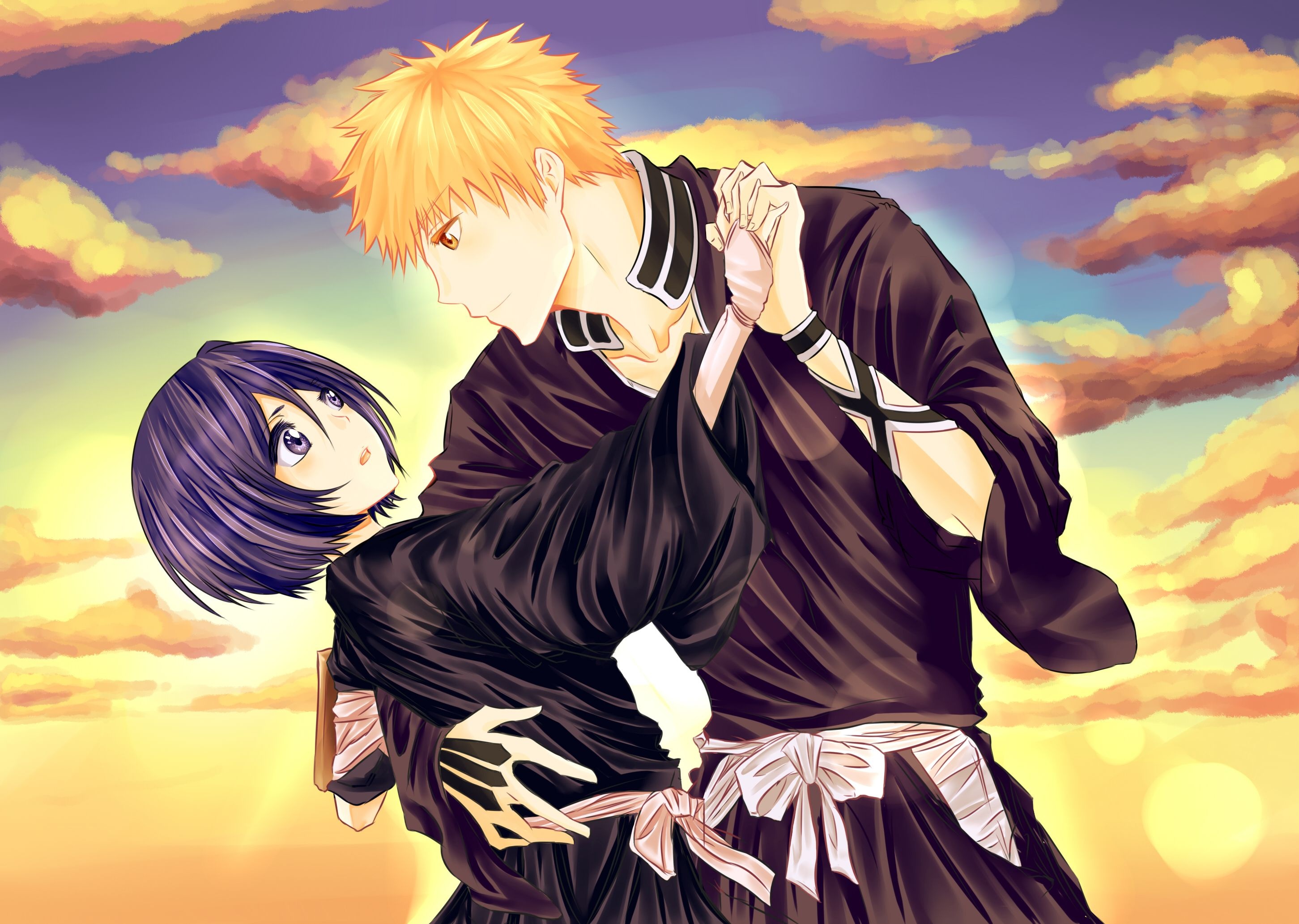 Ichigo and Rukia, Love story, Emotional connection, Enduring relationship, 2910x2070 HD Desktop