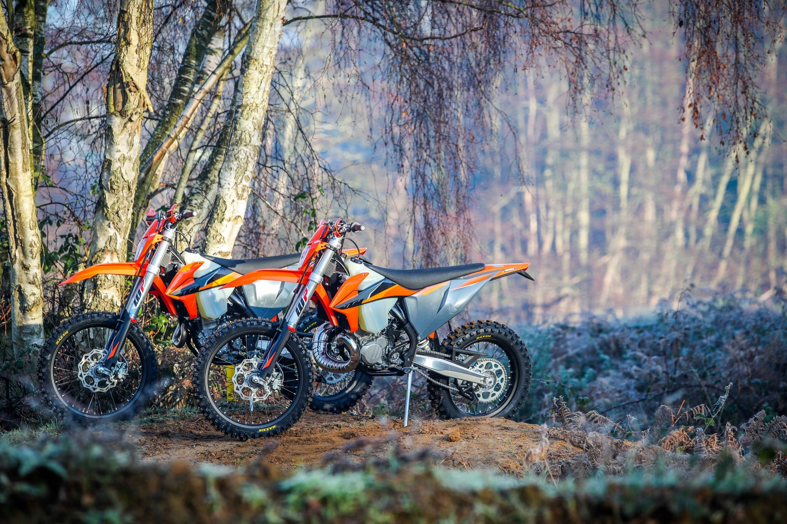 KTM Dirt Bike, 2021 model, Enduro test, Rust sports experience, 2560x1710 HD Desktop
