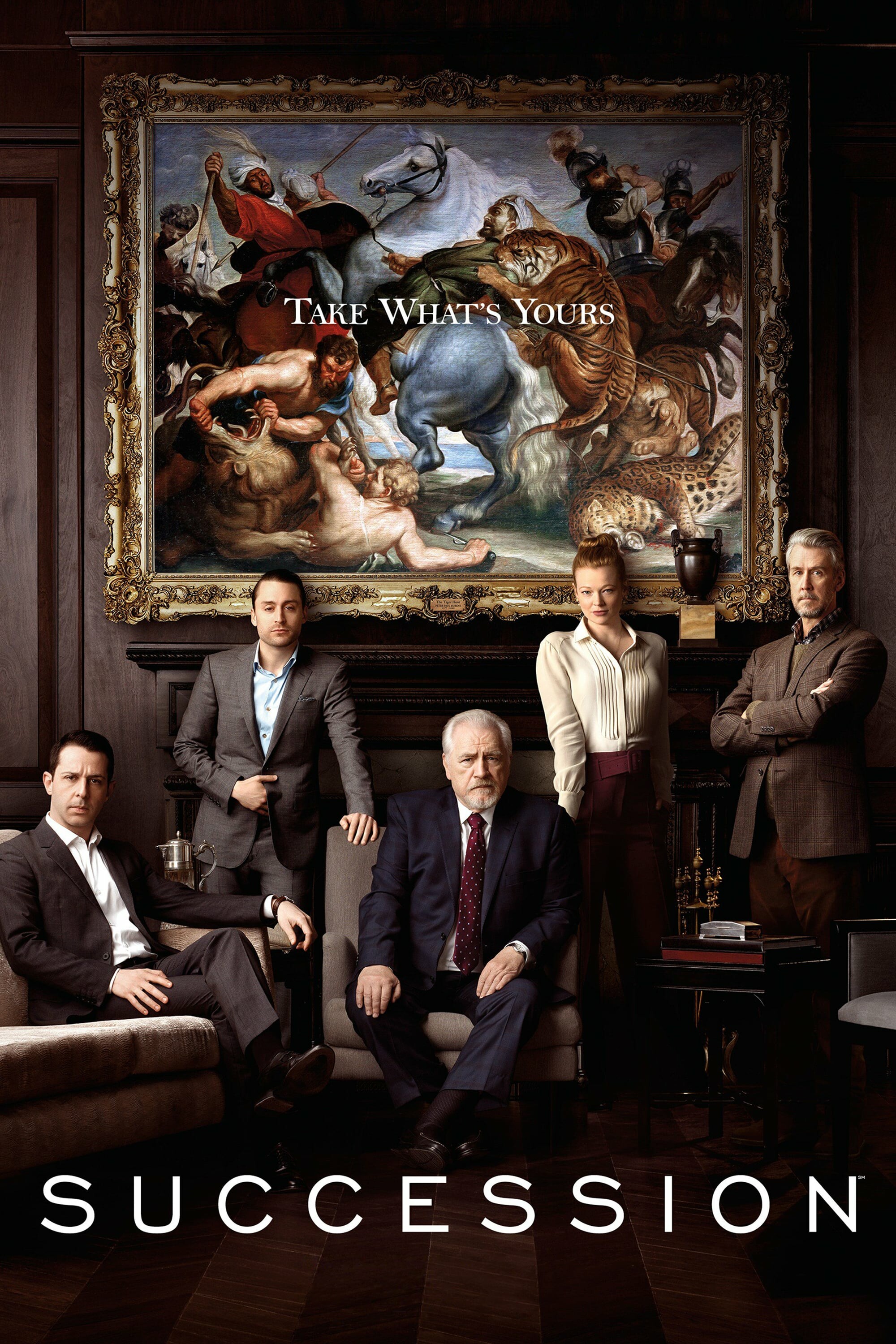 Succession (TV Series): TV show, Television series created by Jesse Armstrong. 2000x3000 HD Background.