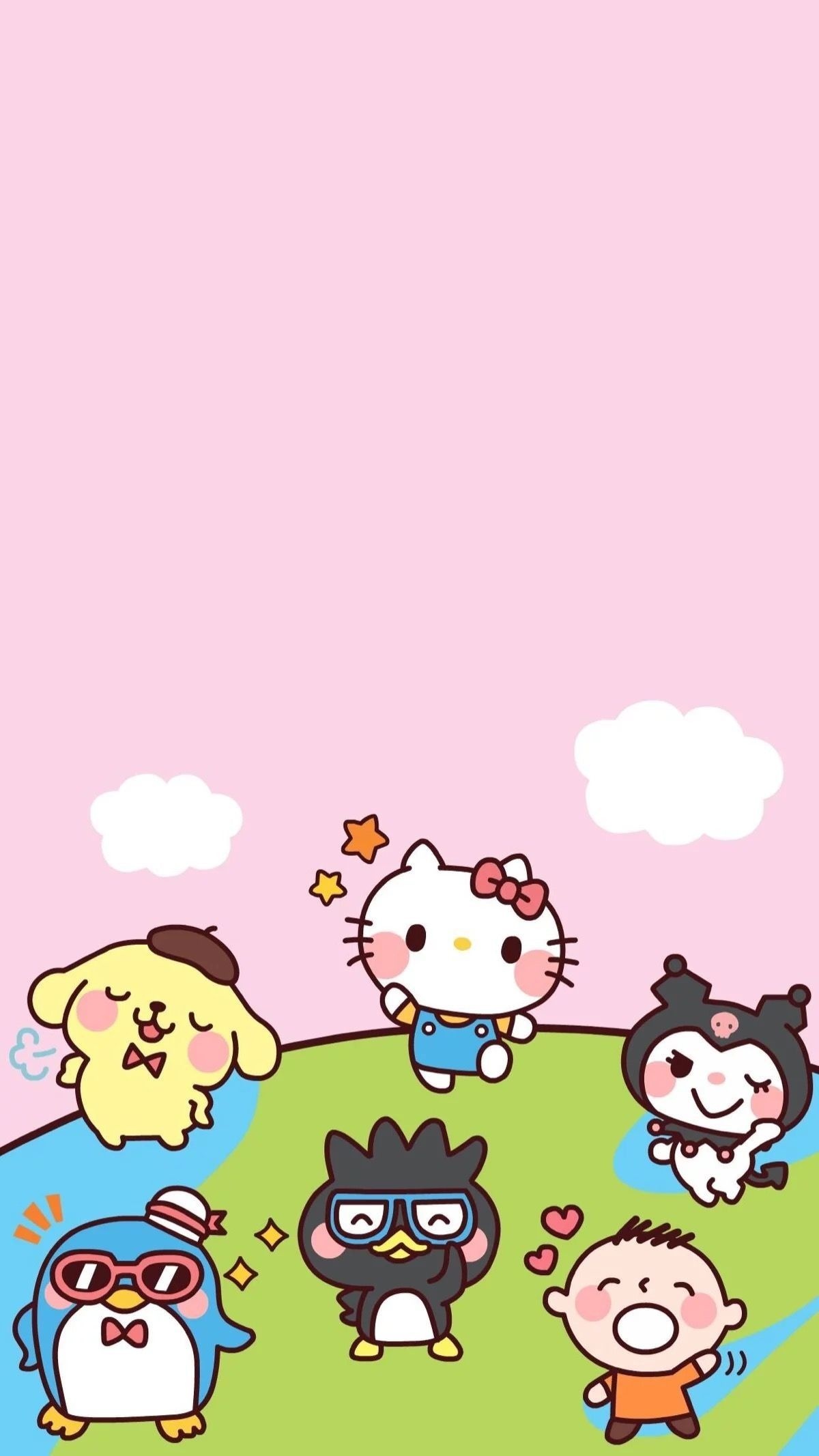 Hello Kitty and Friends, Adorable companions, Charming adventures, Whiskered wonders, 1200x2140 HD Phone