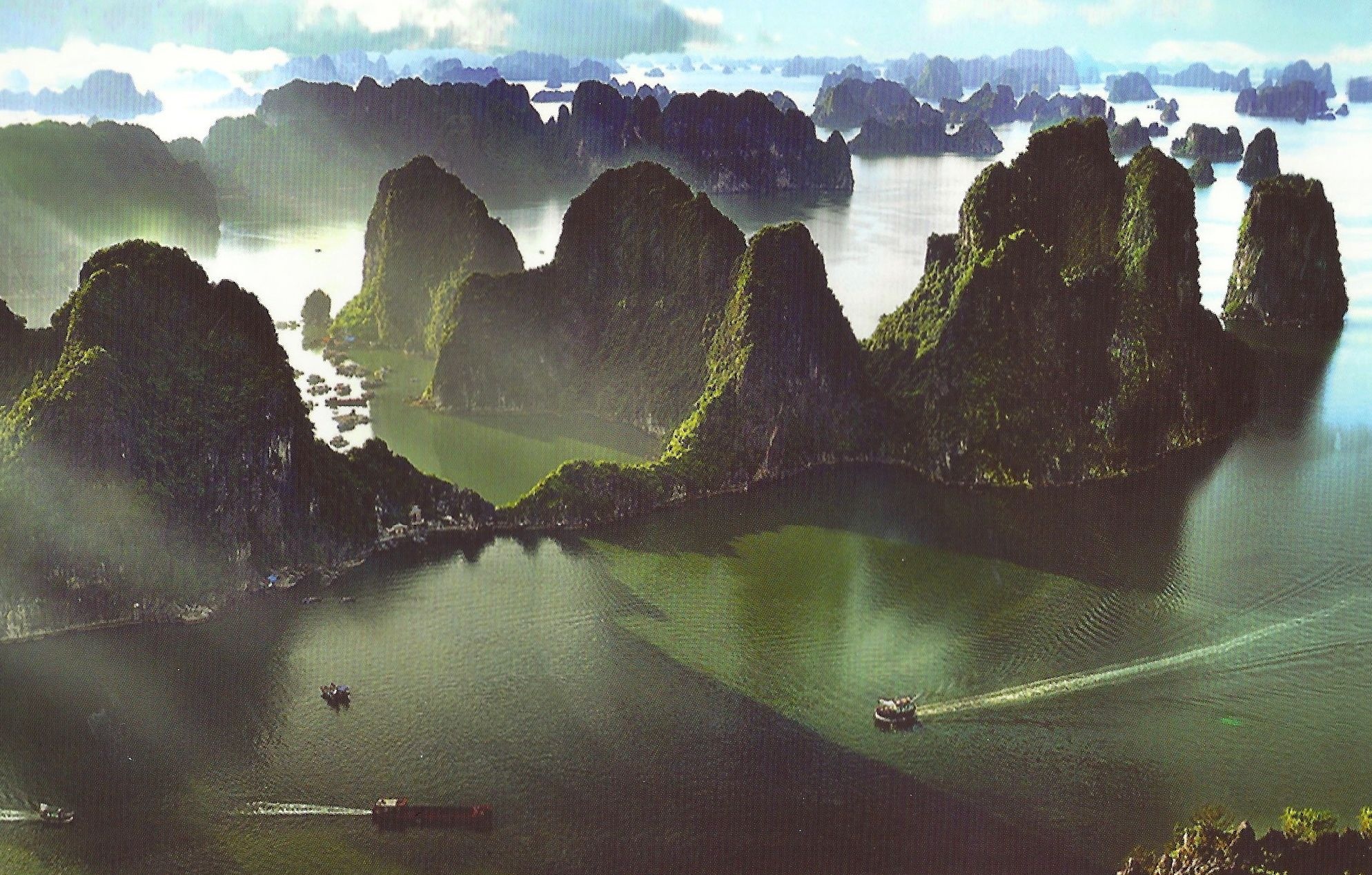 Halong Bay, Tranquil beauty, Pristine waters, Majestic limestone, 1990x1270 HD Desktop