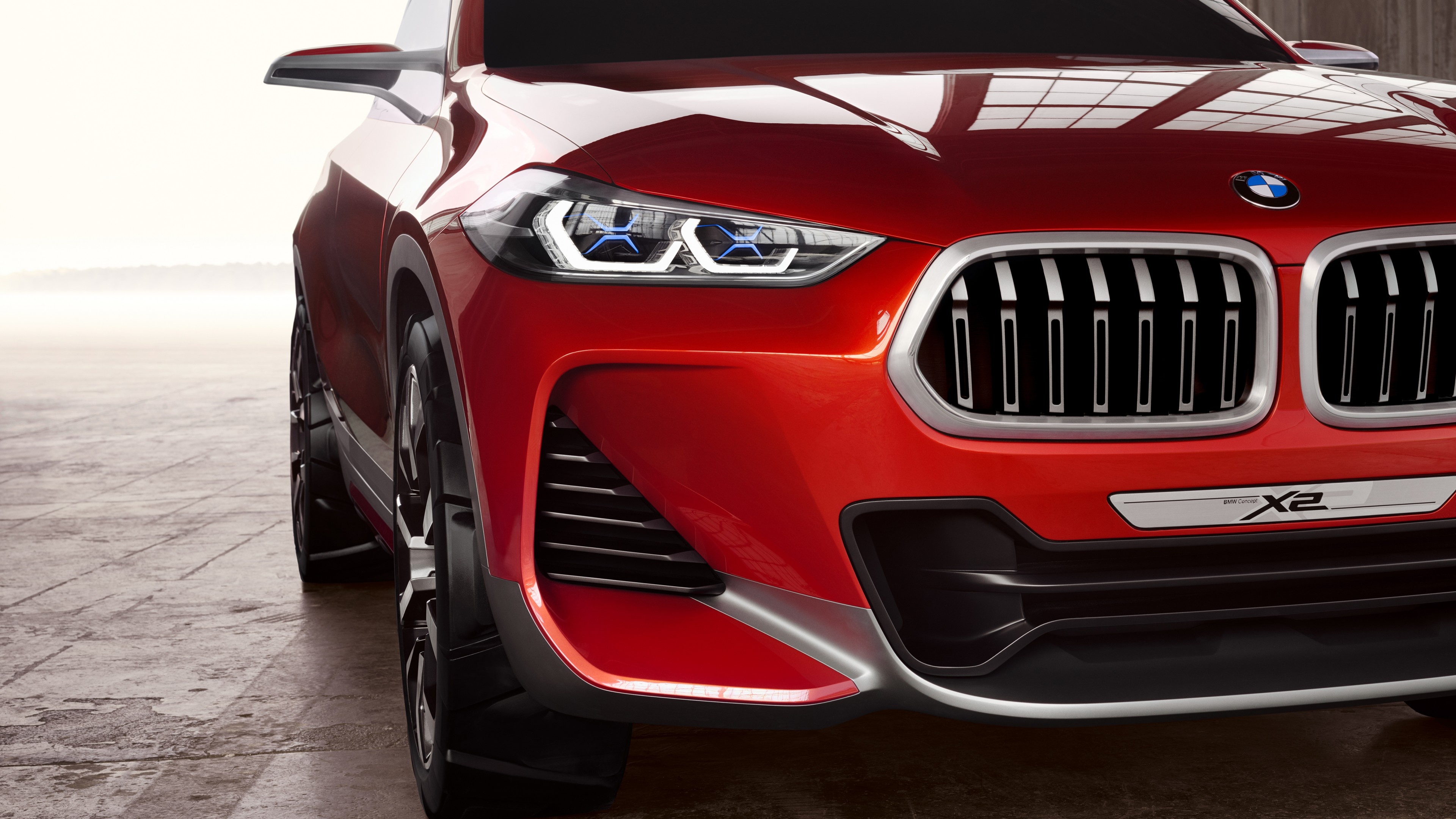 BMW X2, Paris Auto Show, Crossover SUV, Stylish design, 3840x2160 4K Desktop