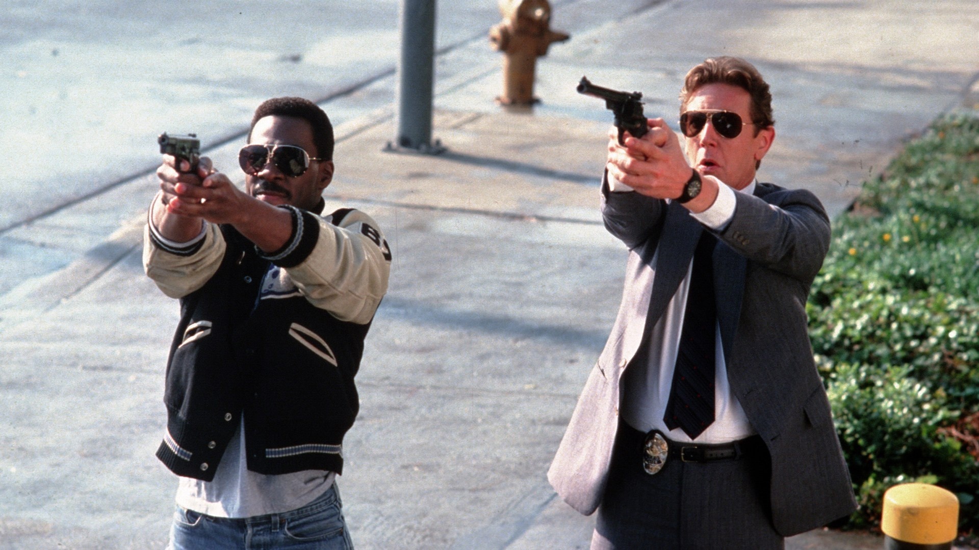 Beverly Hills Cop, 80s action film, Sylvester Stallone cameo, 1920x1080 Full HD Desktop