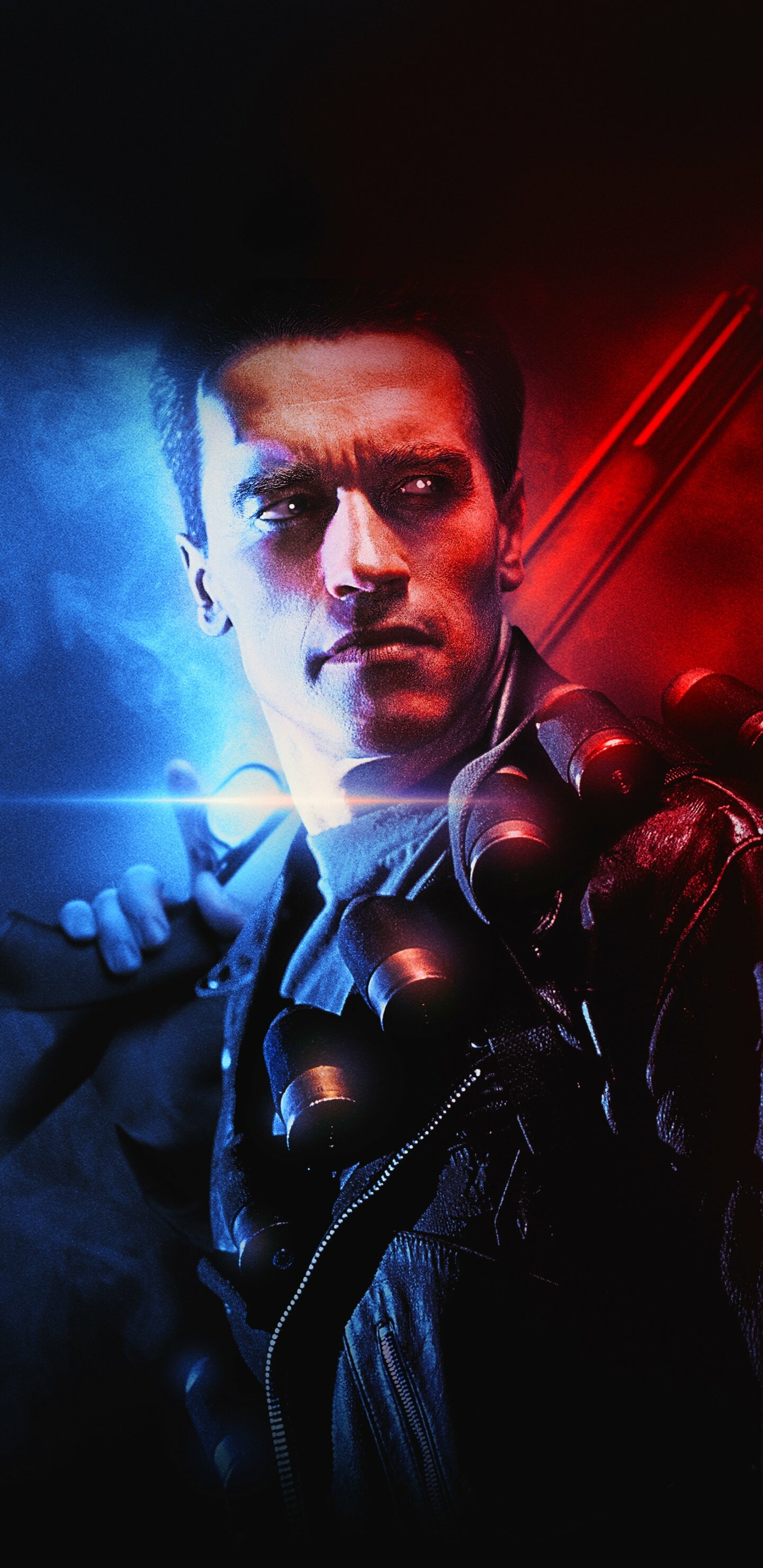 Arnold Schwarzenegger: Movie, Terminator 2: Judgment Day, Titular protagonist. 1440x2960 HD Wallpaper.