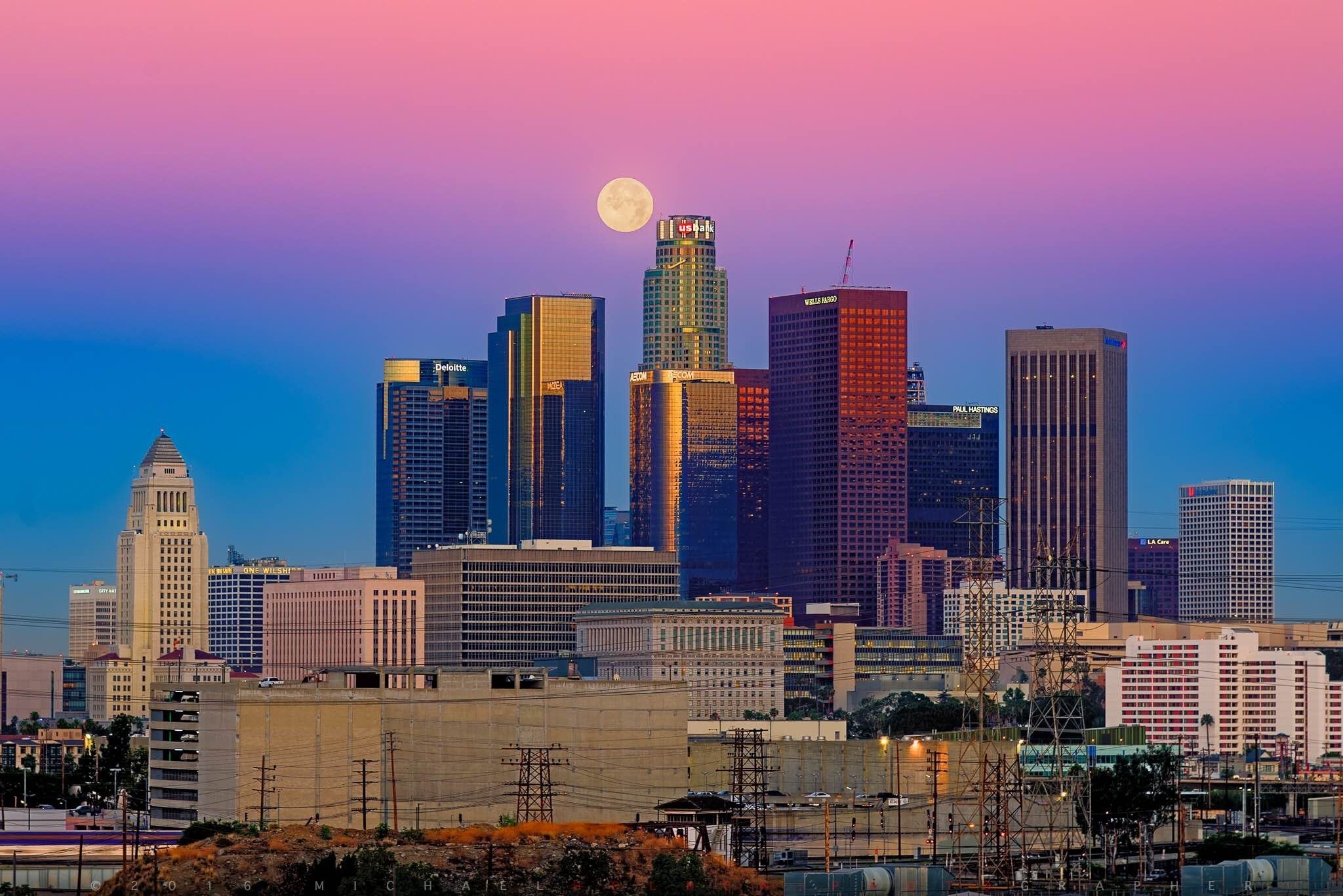 Los Angeles Skyline, Travels, GTA V, California, 2050x1370 HD Desktop