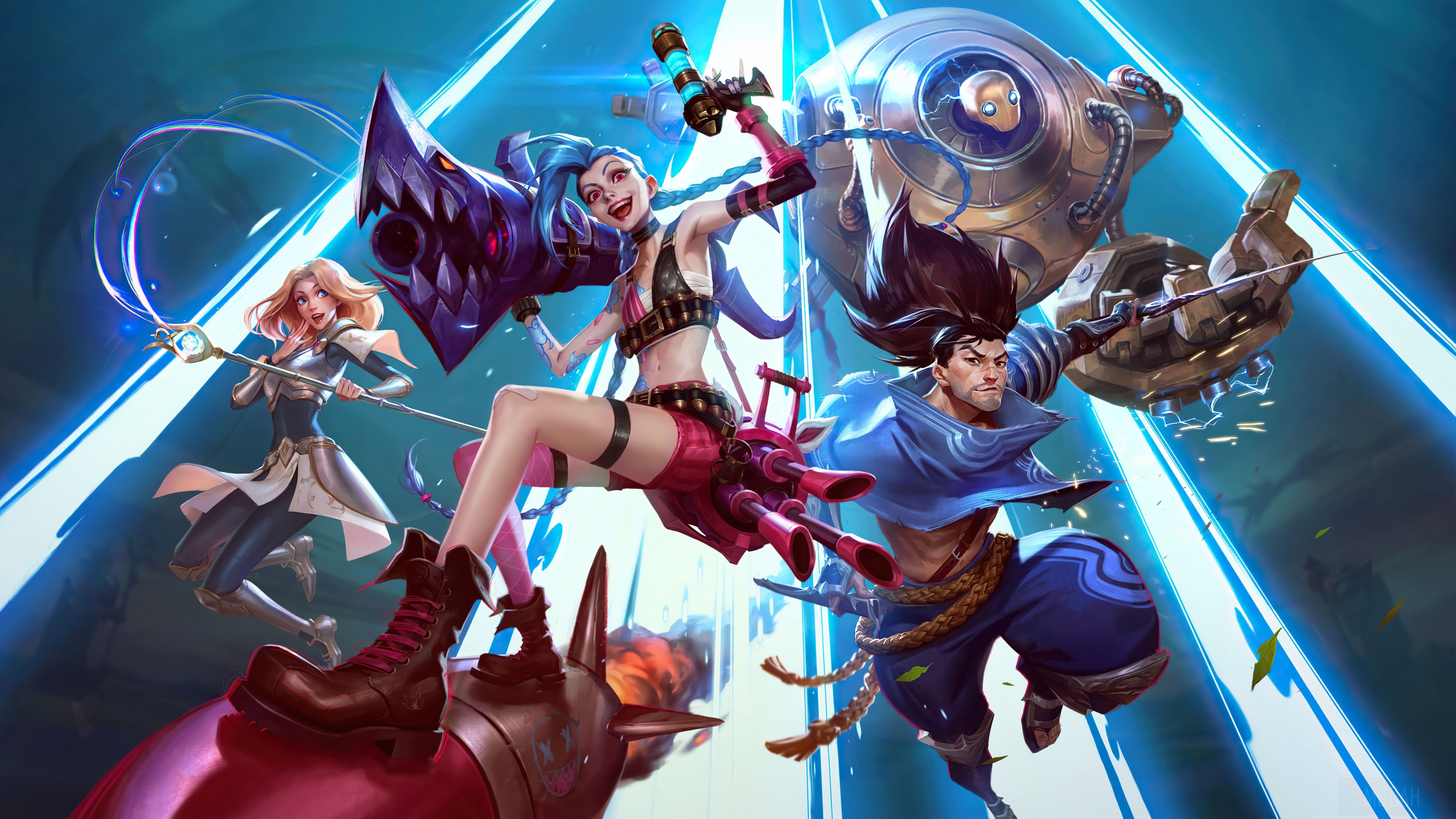 Jinx, League of Legends, HD wallpapers, Posted by Zoey Anderson, 3840x2160 4K Desktop