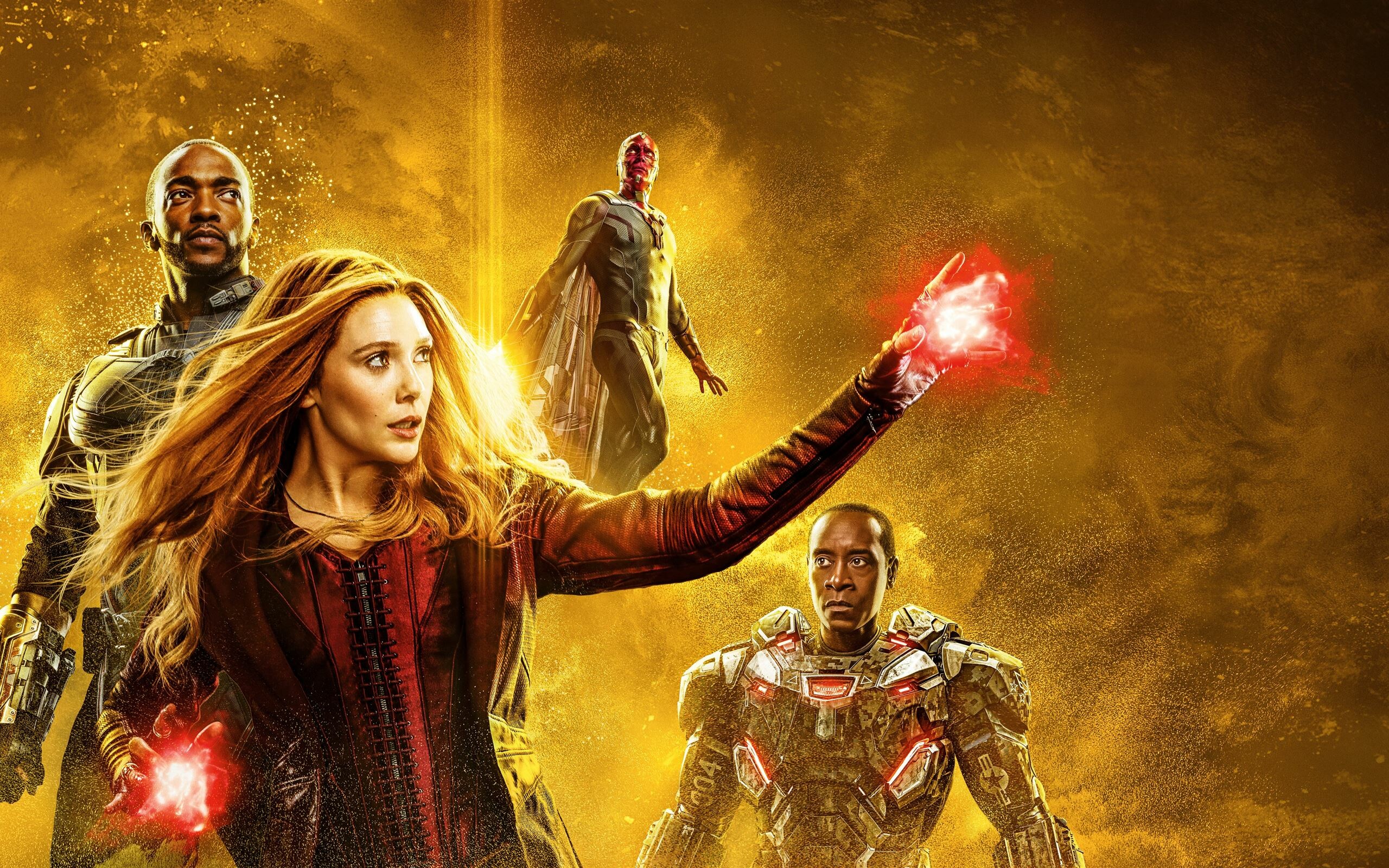 Avengers: Scarlet Witch, Wanda Maximoff, Elizabeth Olsen. 2560x1600 HD Background.