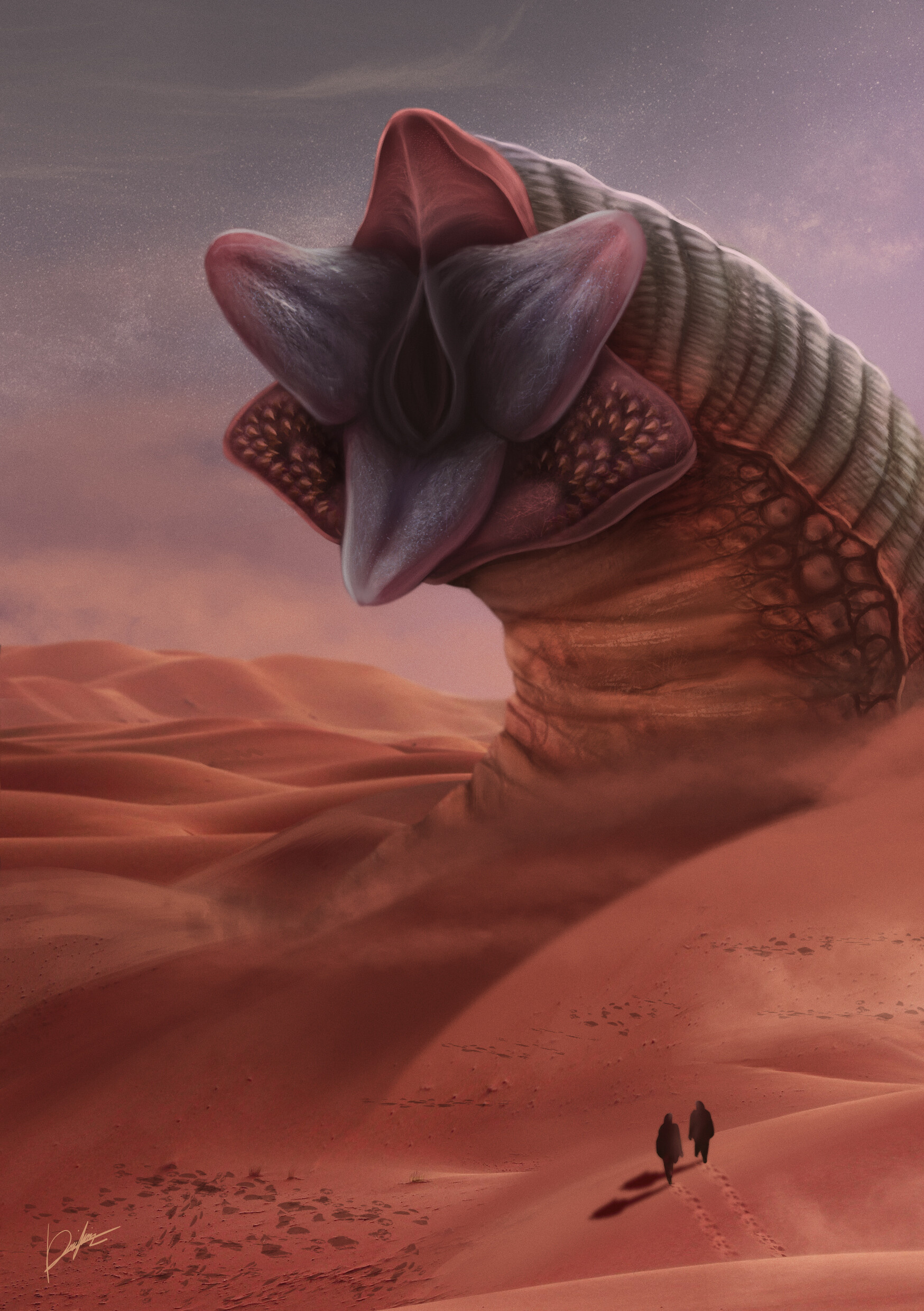 Dune worm, ArtStation, 1750x2480 HD Phone
