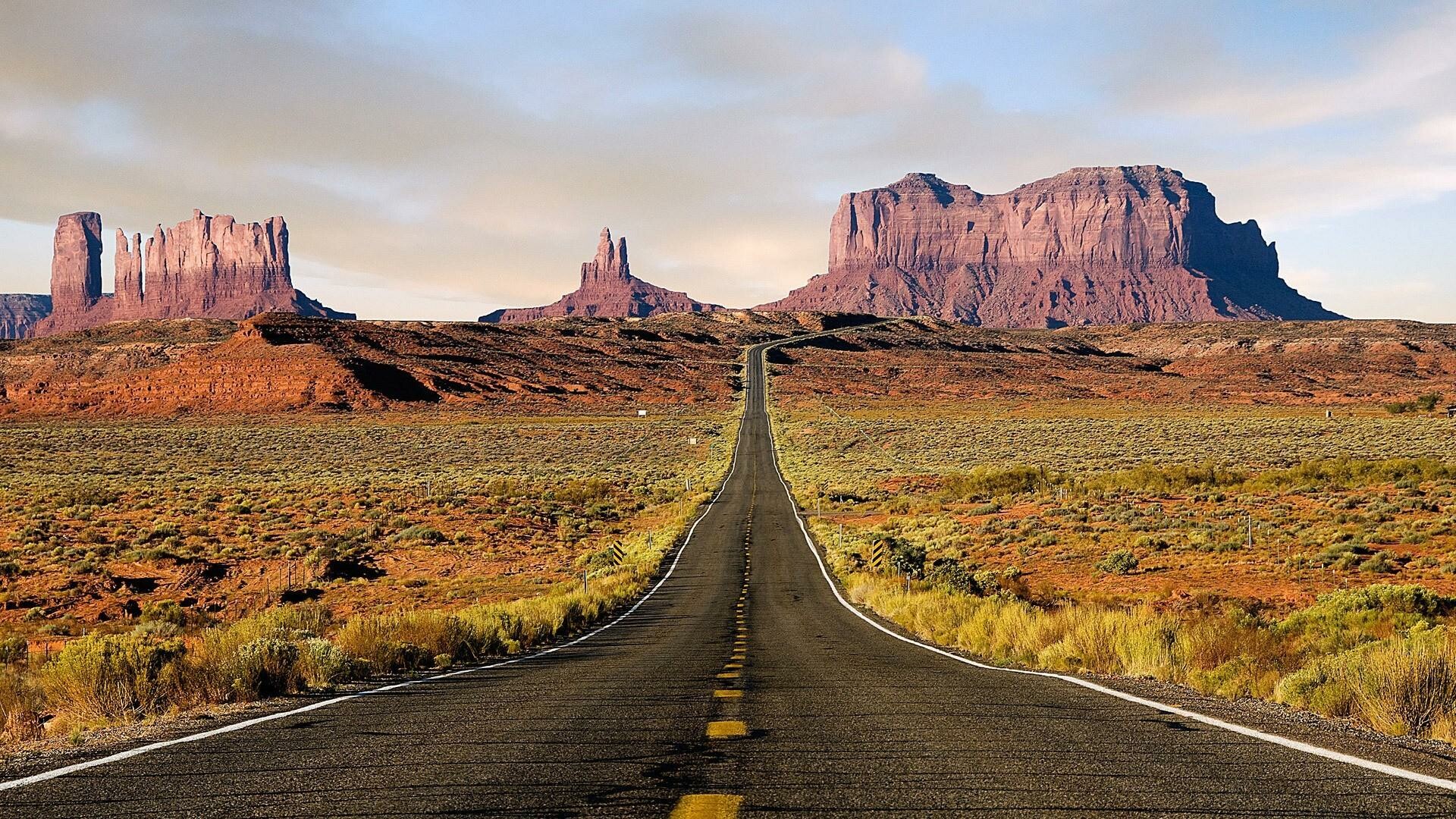 United States: USA Nature, Monument Valley, Natural landscape. 1920x1080 Full HD Background.