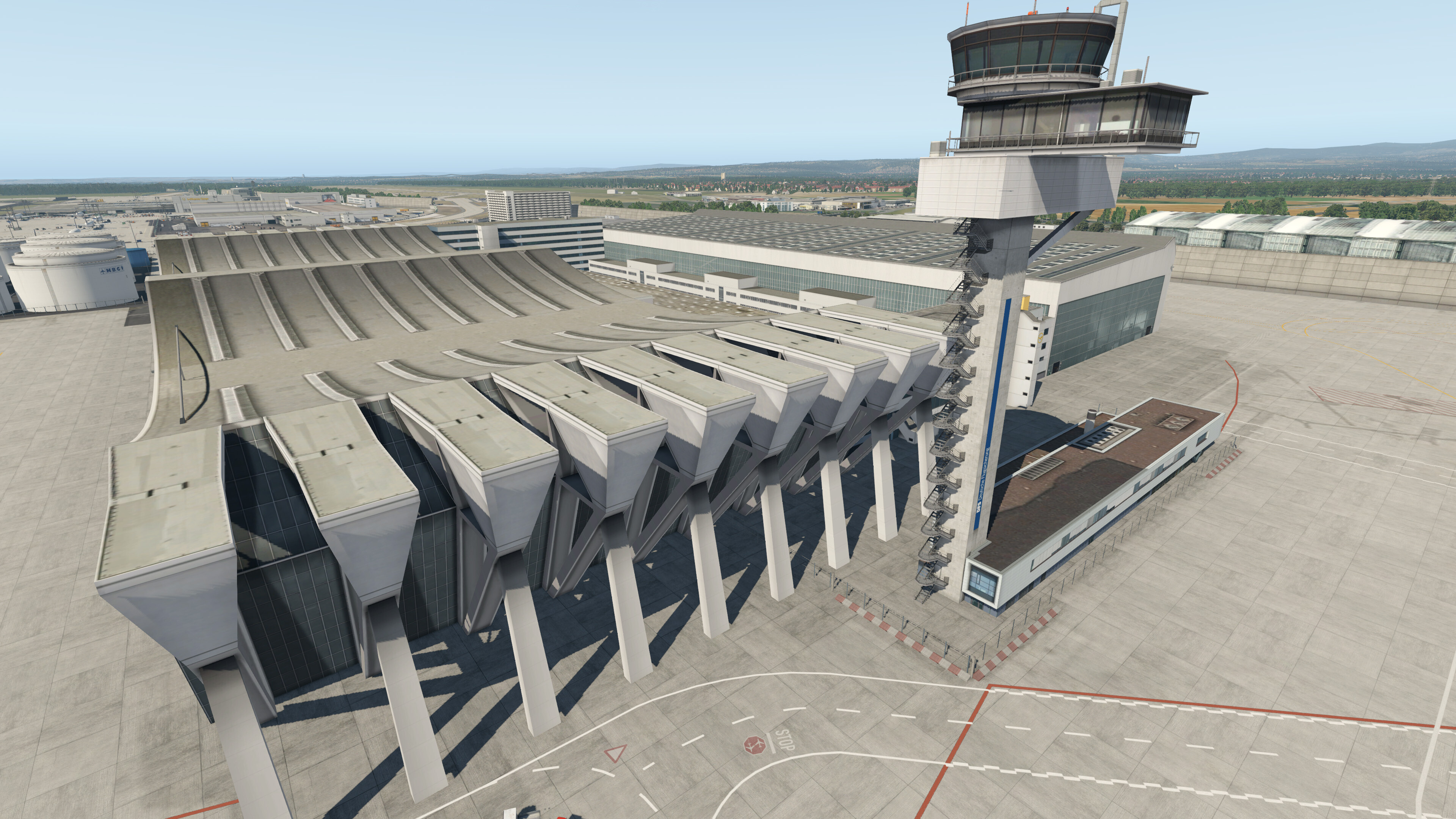 Frankfurt Airport, EDDF, X-Plane 11, ORBX, 3840x2160 4K Desktop