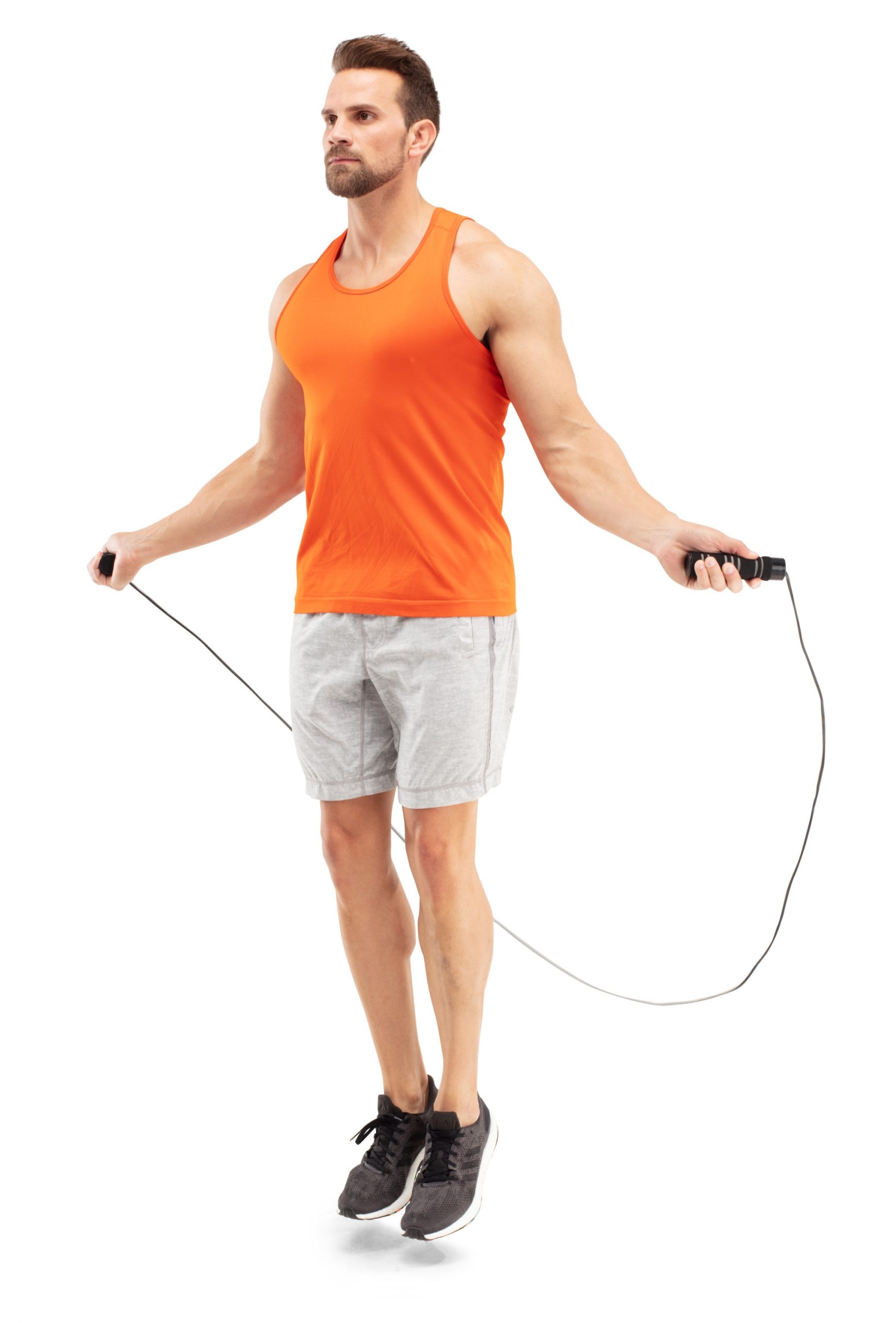 Rope Jumping: Athletic workout, 9-Foot weighted skip rope with adjustable length. 1740x2560 HD Wallpaper.