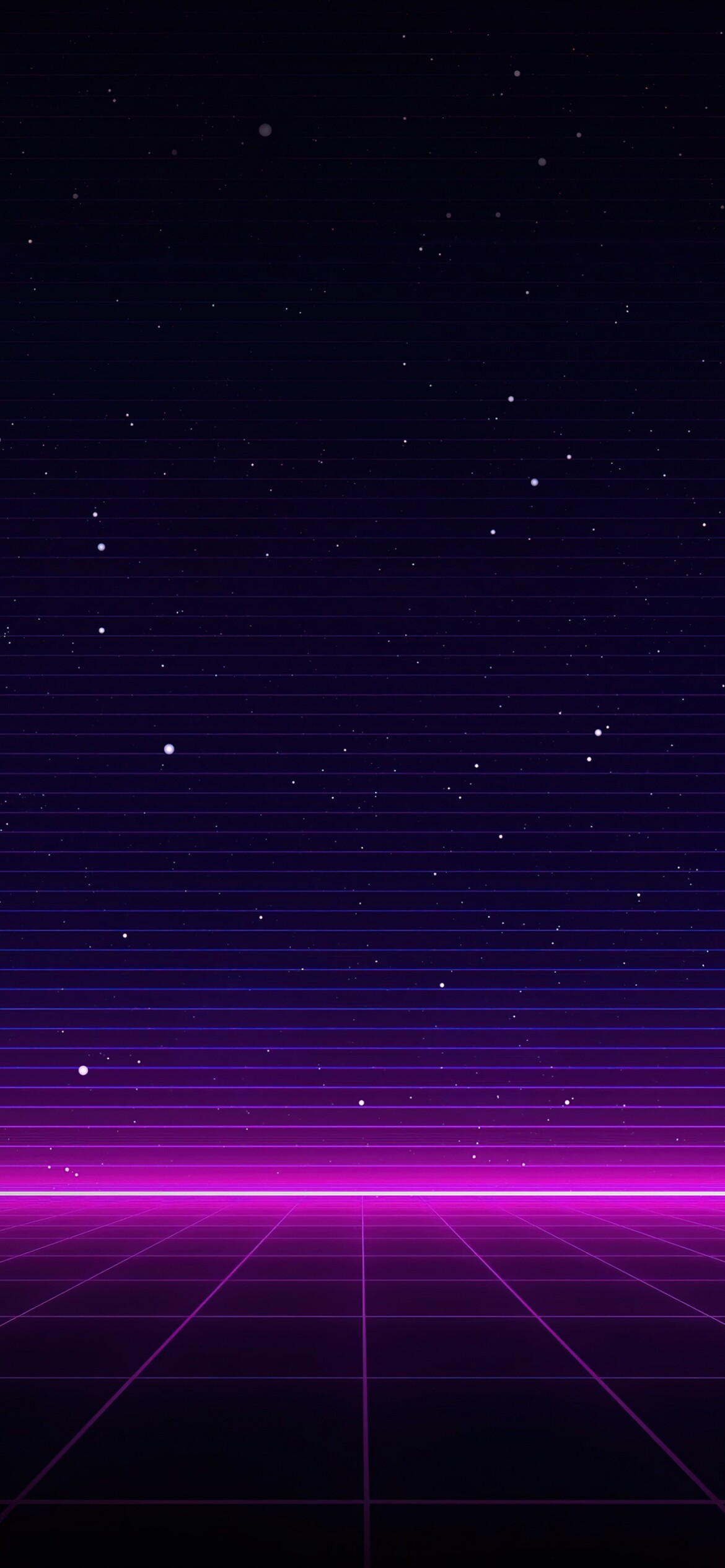 Glow in the Dark: Neon horizon, Astronomical object, Cosmic, Abstract, Stars. 1170x2540 HD Wallpaper.