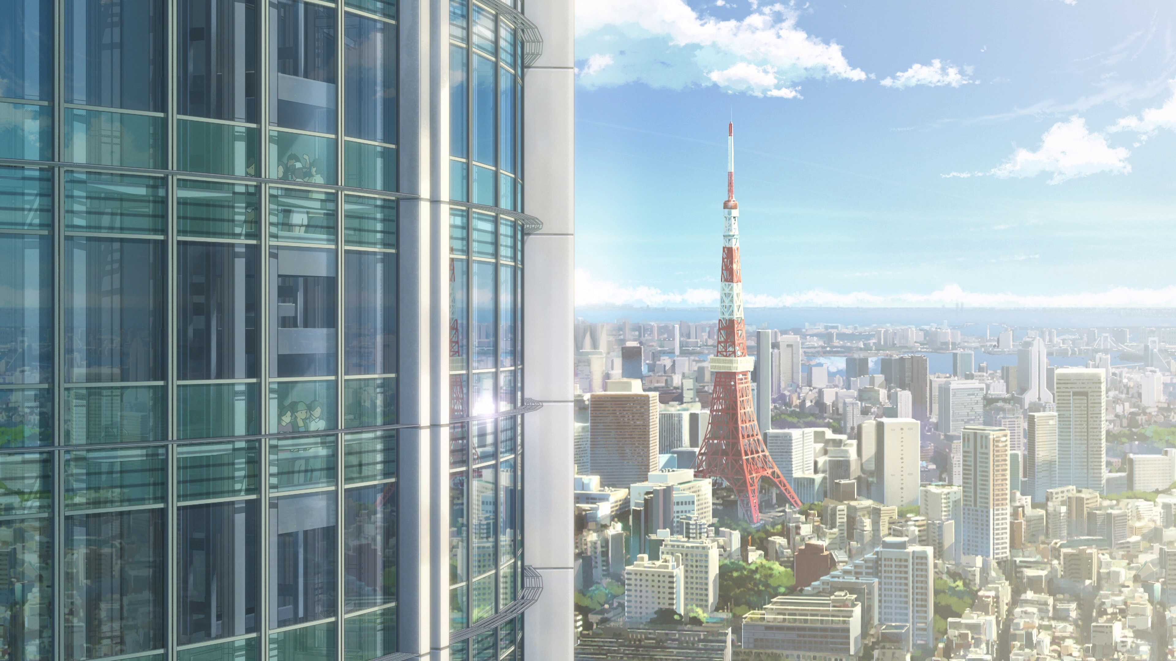 Tokyo Tower, Your Name movie, Anime nostalgia, Makoto Shinkai film, 3840x2160 4K Desktop