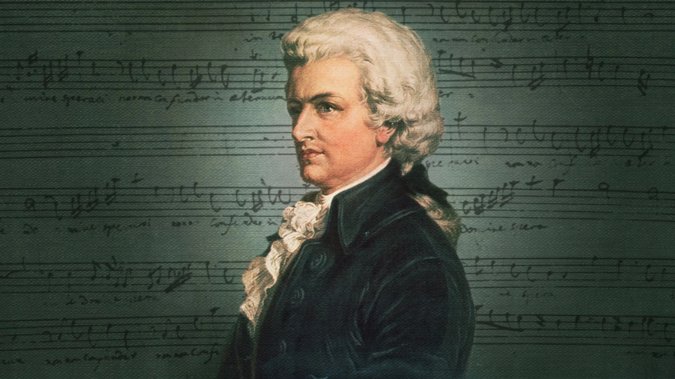 Wolfgang Amadeus Mozart, Exclusive interview, Gidget the pug, Musical prodigy, 2220x1250 HD Desktop