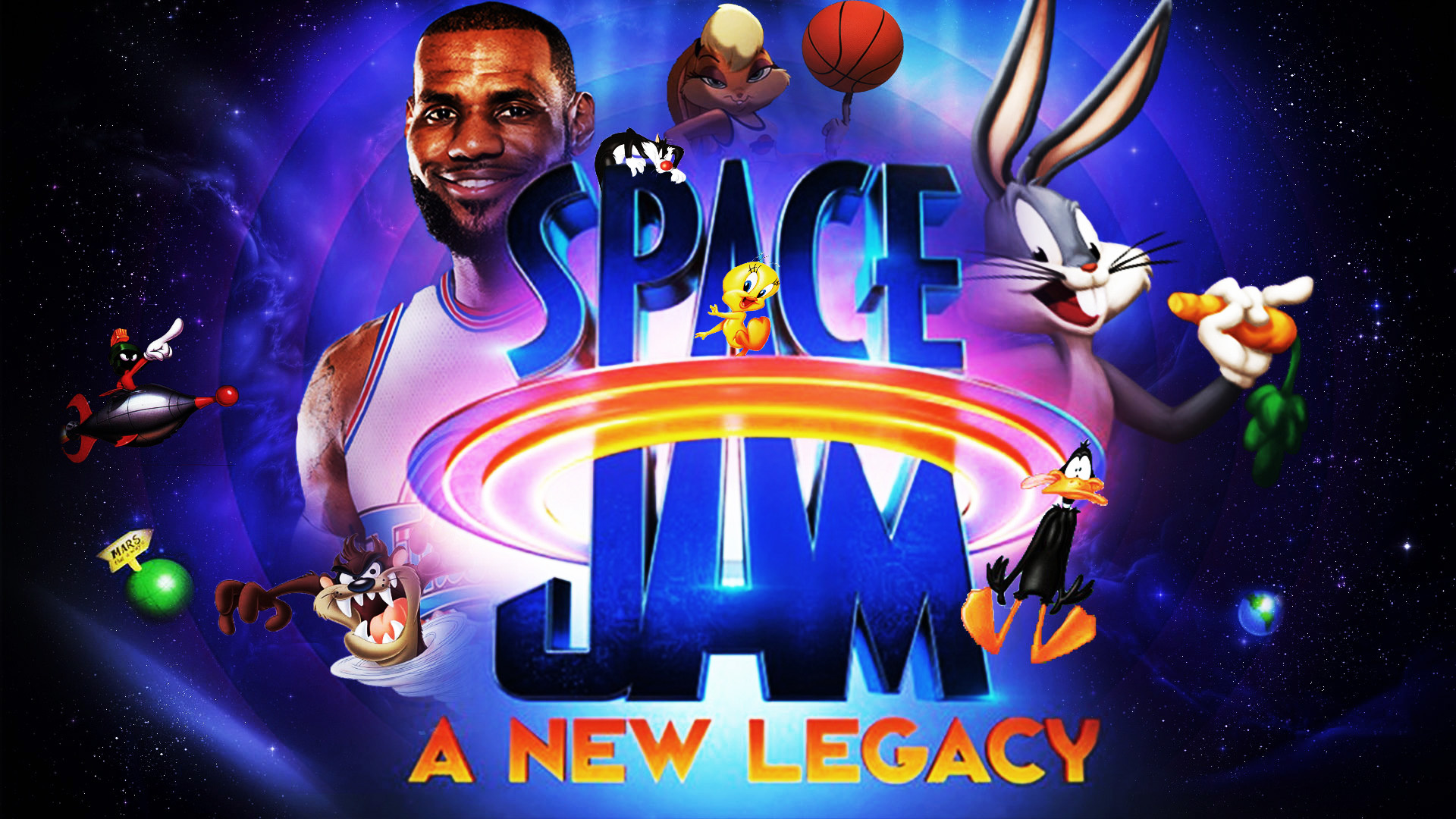 Space Jam: A New Legacy, Cool wallpapers, Vibrant and energetic, Awesome space jam, 1920x1080 Full HD Desktop