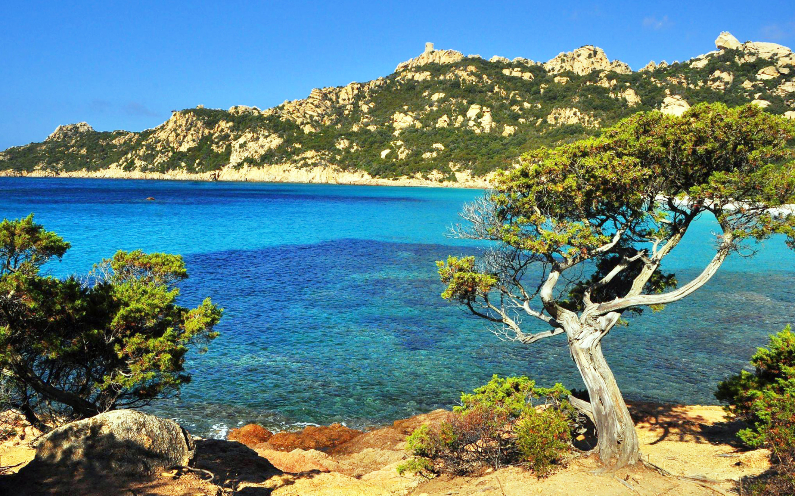 Corsica beach wallpaper, Serene landscapes, Tranquil shores, Beach paradise, 2560x1600 HD Desktop