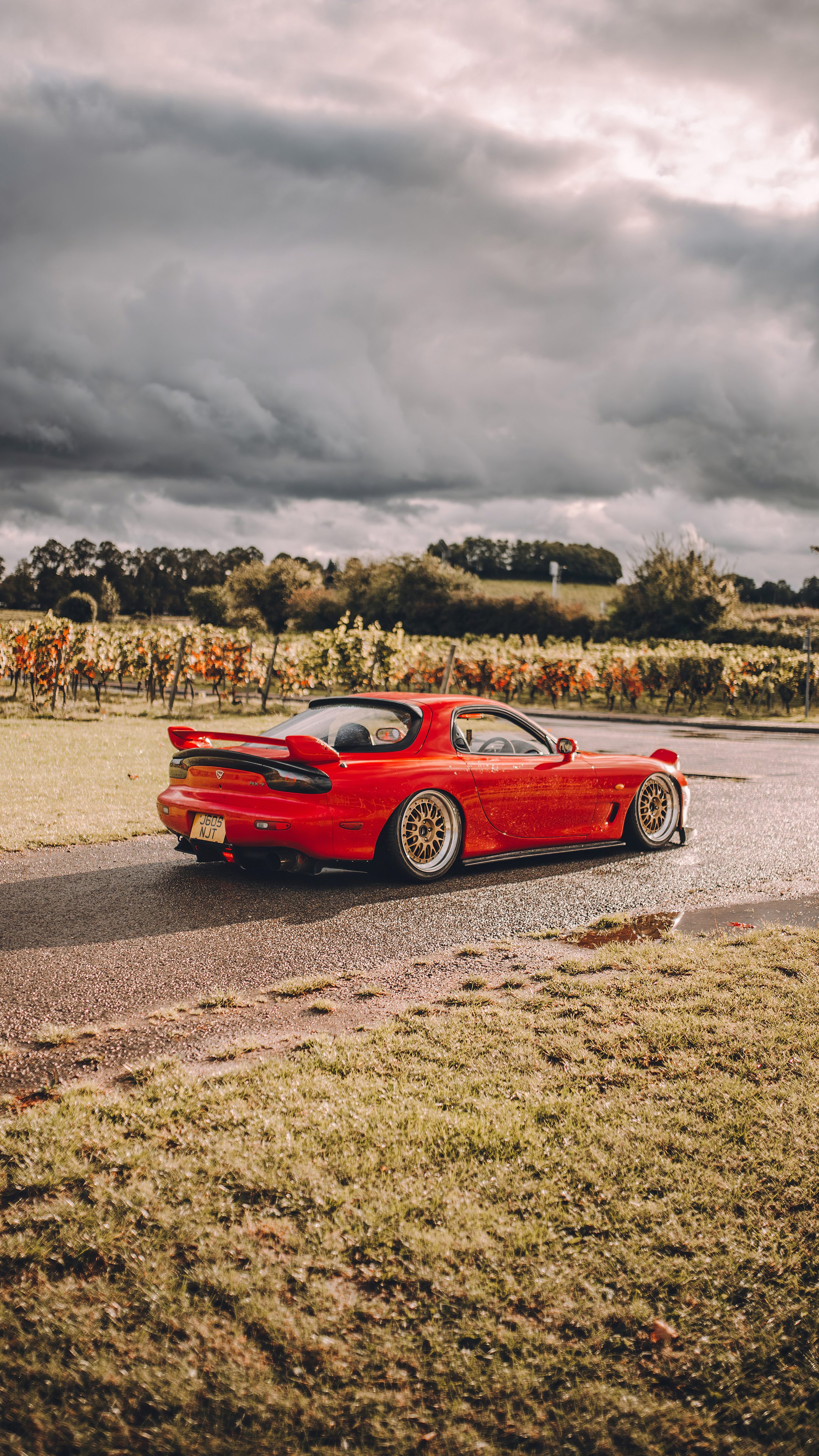 Mazda RX 7, Modified masterpiece, Sony Xperia wallpapers, 2160x3840 4K Phone