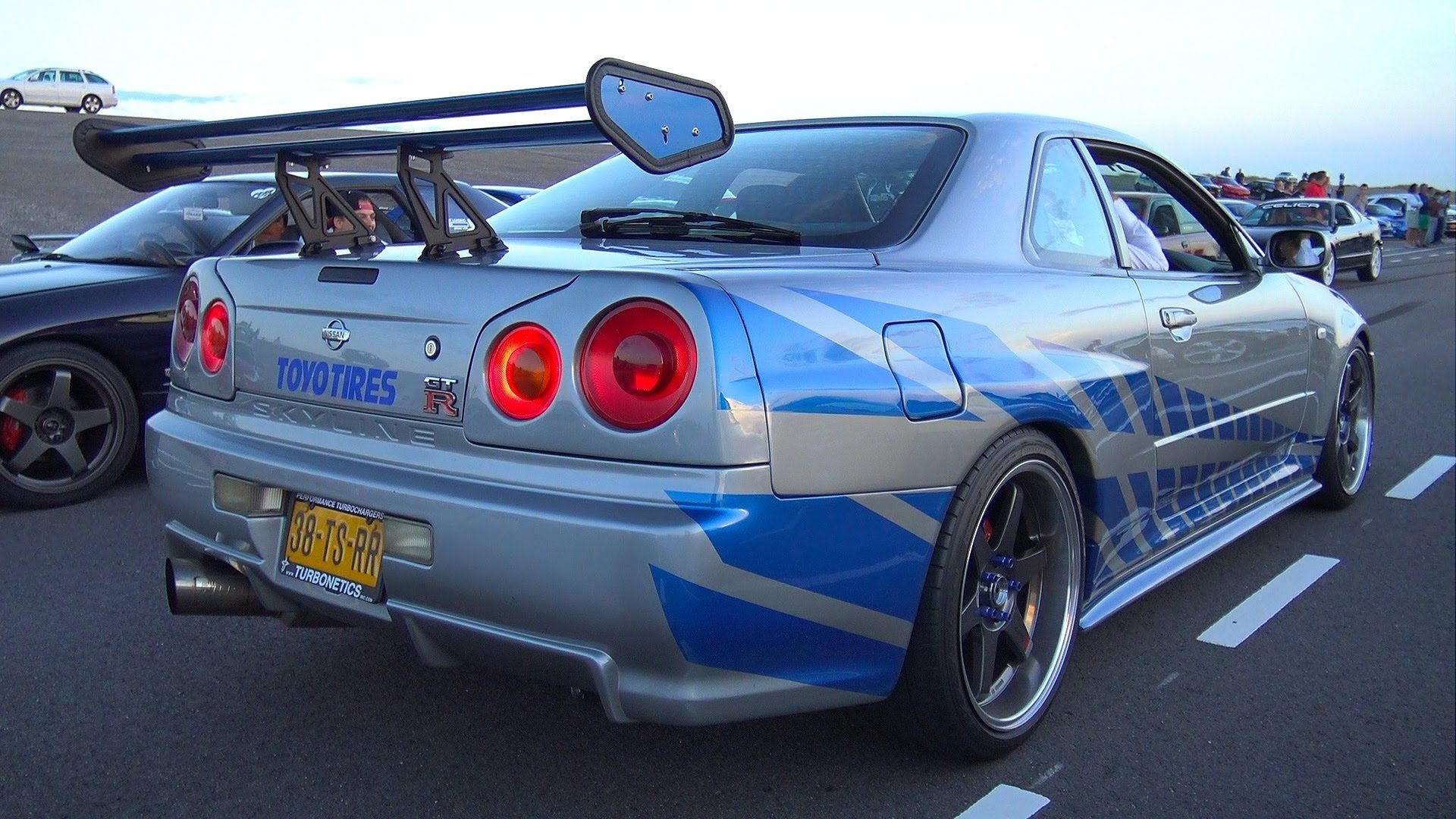 Fast and Furious Skyline, Nissan GT-R, Burnout, Accelerations, 1920x1080 Full HD Desktop