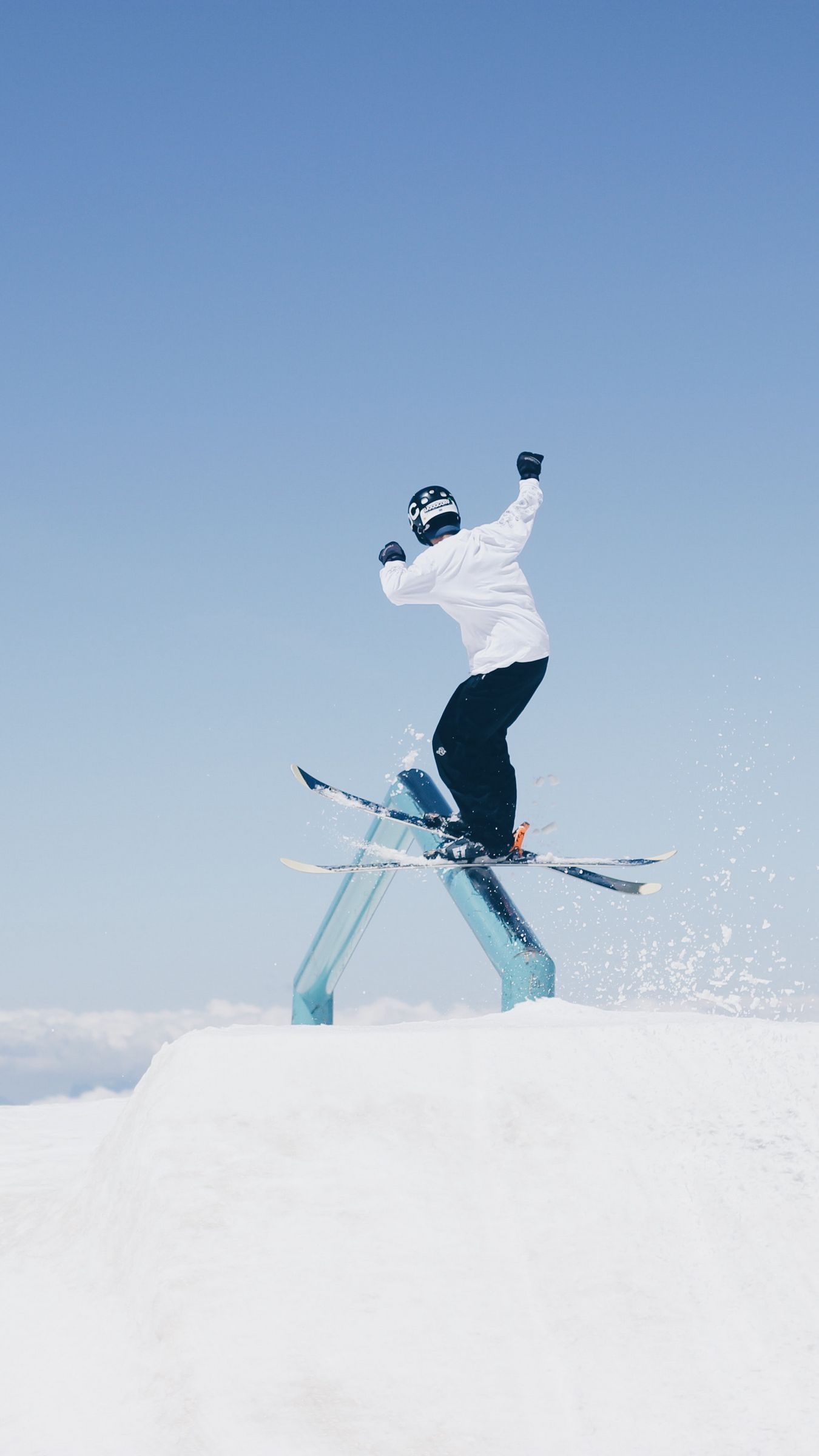 Skiing: Skiing tricks, Ski jumping, Snow, Extreme sports, Downhill, Slalom, Freestyle. 1350x2400 HD Wallpaper.