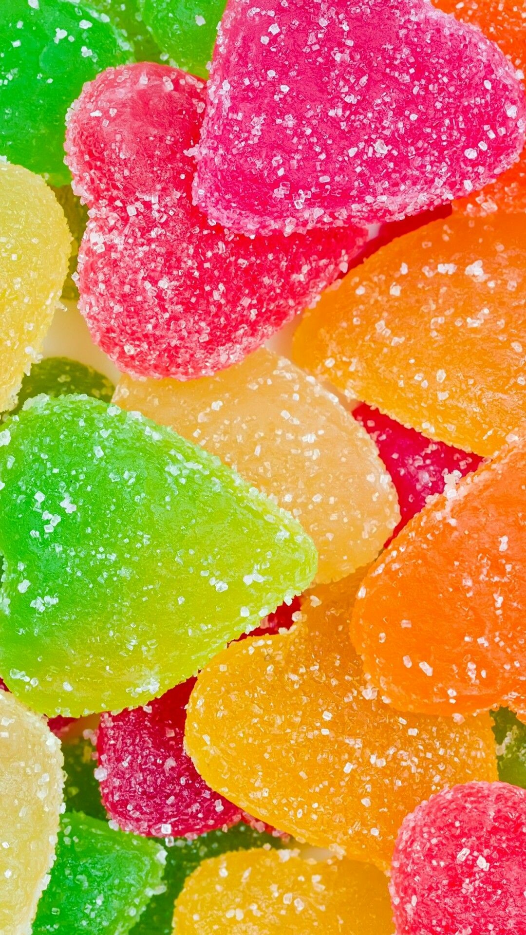Sweets: Gummies, A popular confectionery, Sugarcoated. 1080x1920 Full HD Wallpaper.