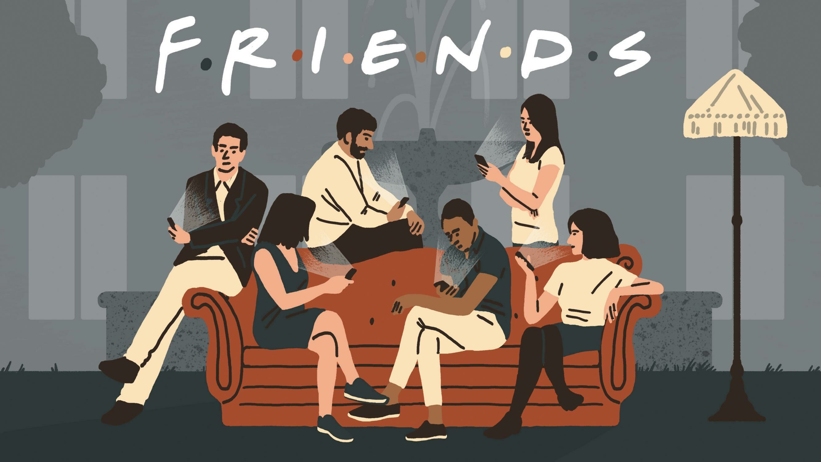 Friends (TV Series): Filming took place at Warner Bros. Studios in Burbank, California, Illustration. 2670x1500 HD Wallpaper.
