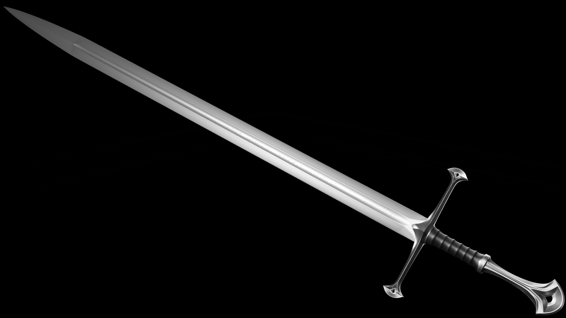 Narsil Sword, 3D print model, Aragorn's sword, Middle Earth masterpiece, 1920x1080 Full HD Desktop
