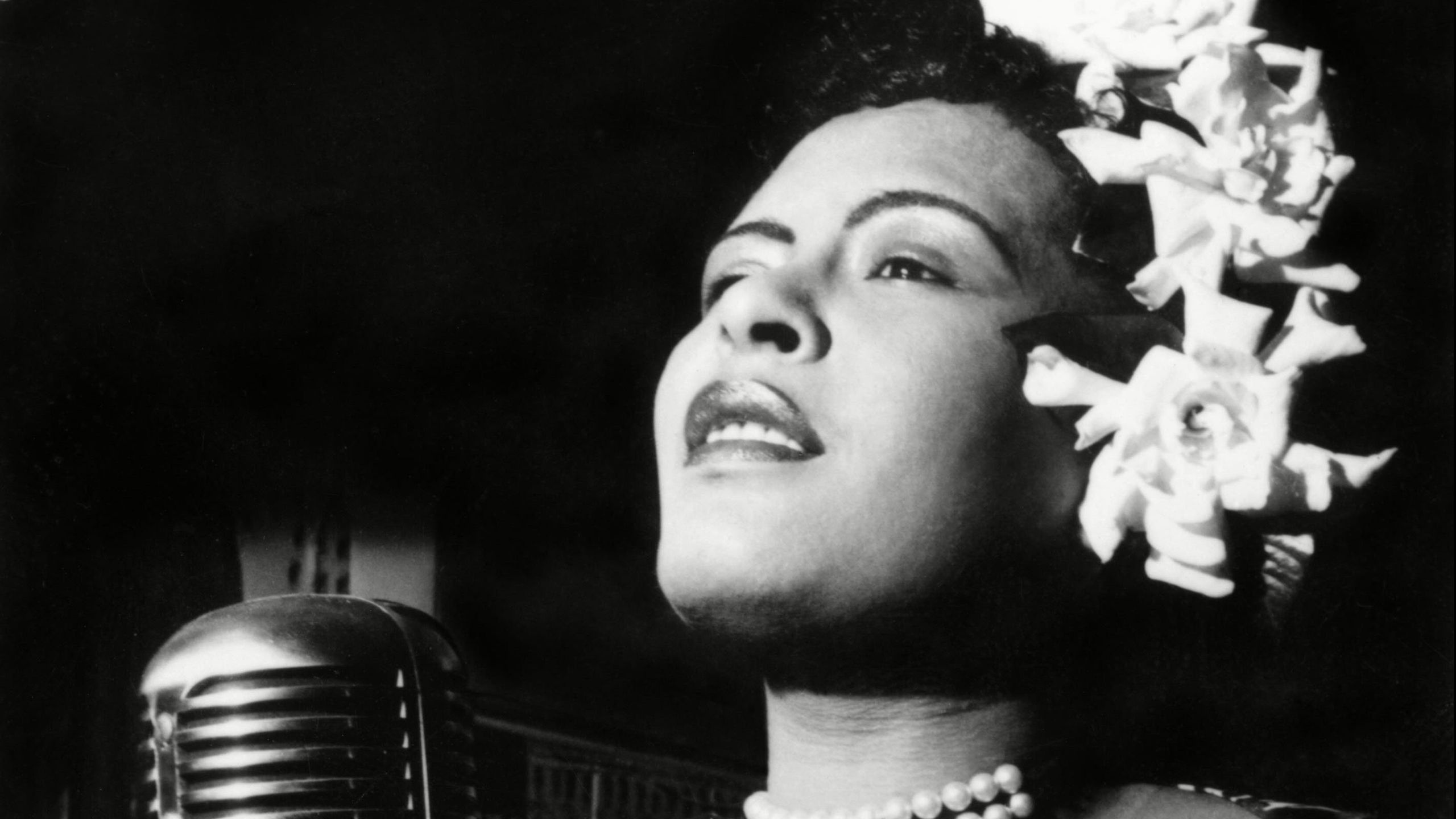 Billie Holiday, Soulful wallpapers, Timeless beauty, Jazz music icon, 2560x1440 HD Desktop