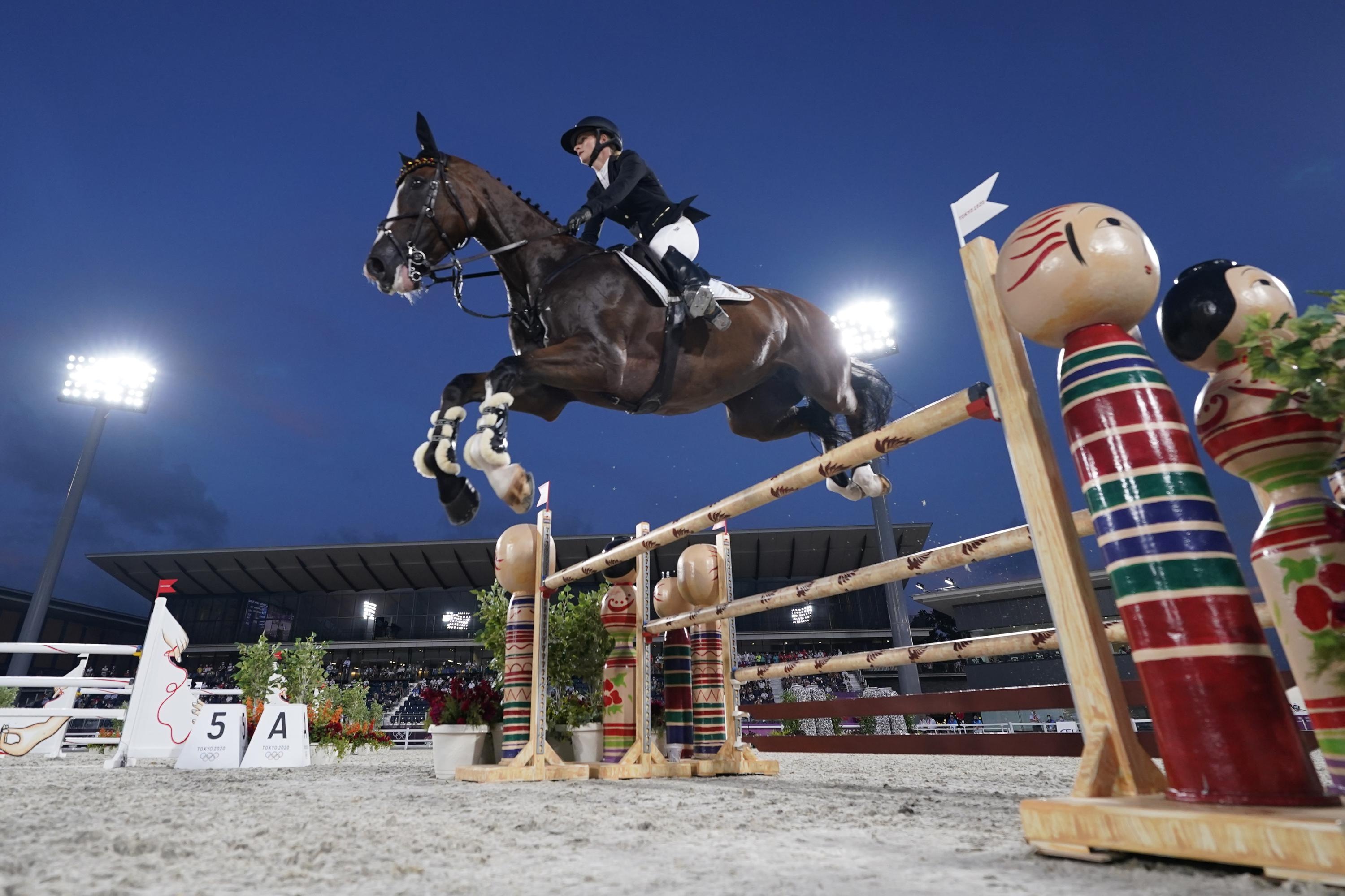 Eventing: Julia Krajewski, A German equestrian, The 2020 Summer Olympics champion in the individual event. 3000x2000 HD Background.