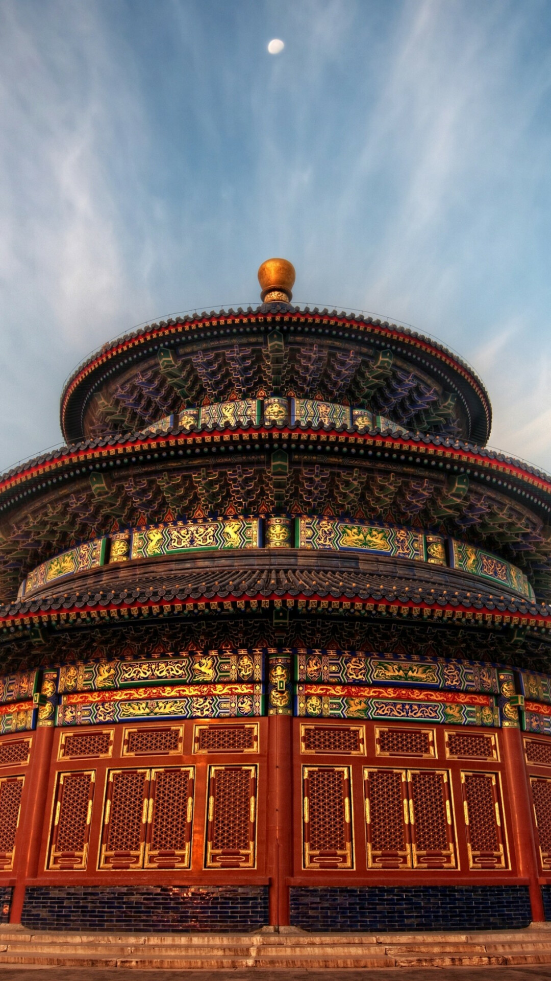 China: The Temple of Heaven, An imperial sacrificial site in Beijing. 1080x1920 Full HD Wallpaper.