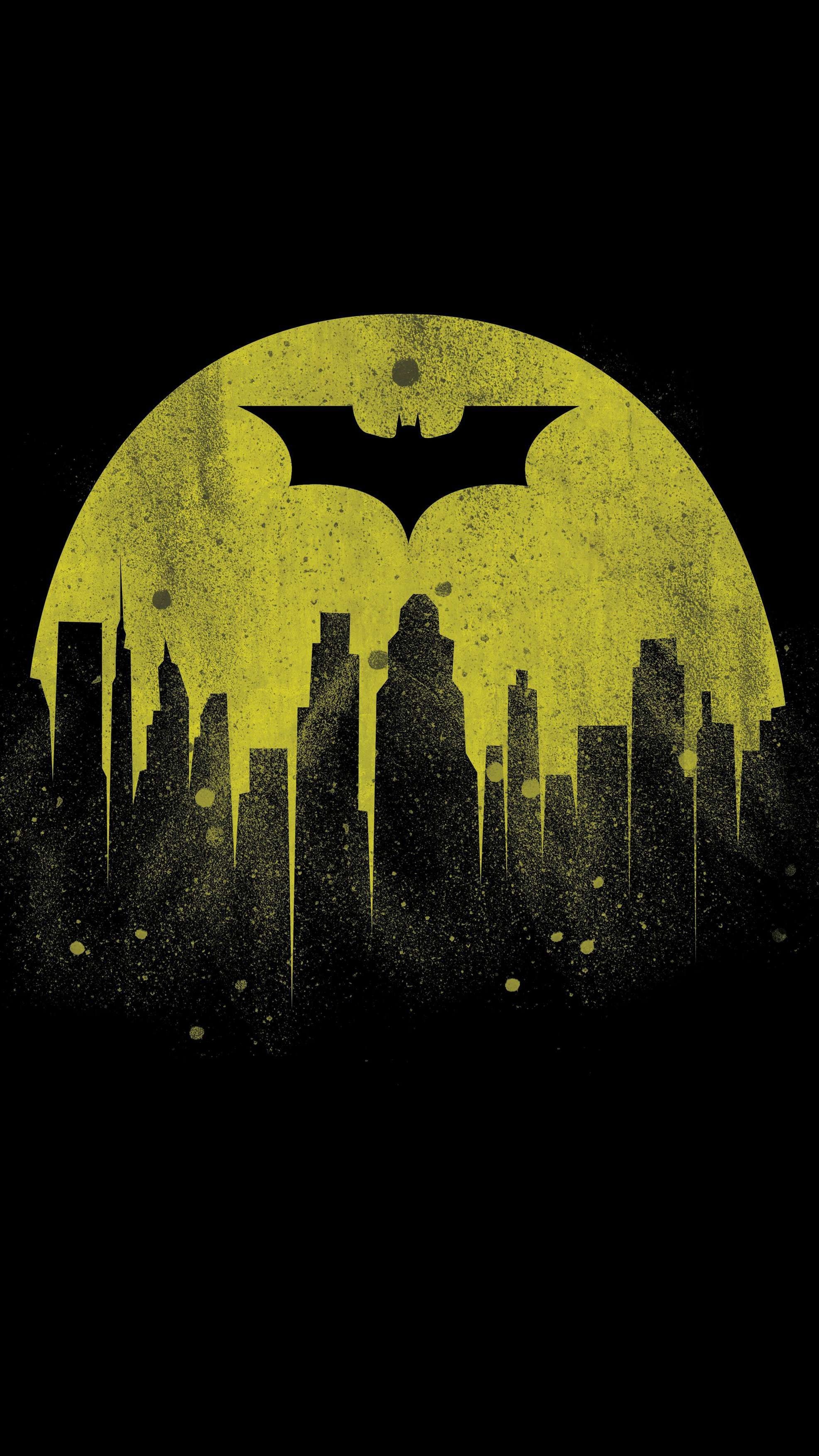 Batman, Gotham City, Noir Aesthetic, Cityscape, iPhone Imagery, 1980x3510 HD Phone