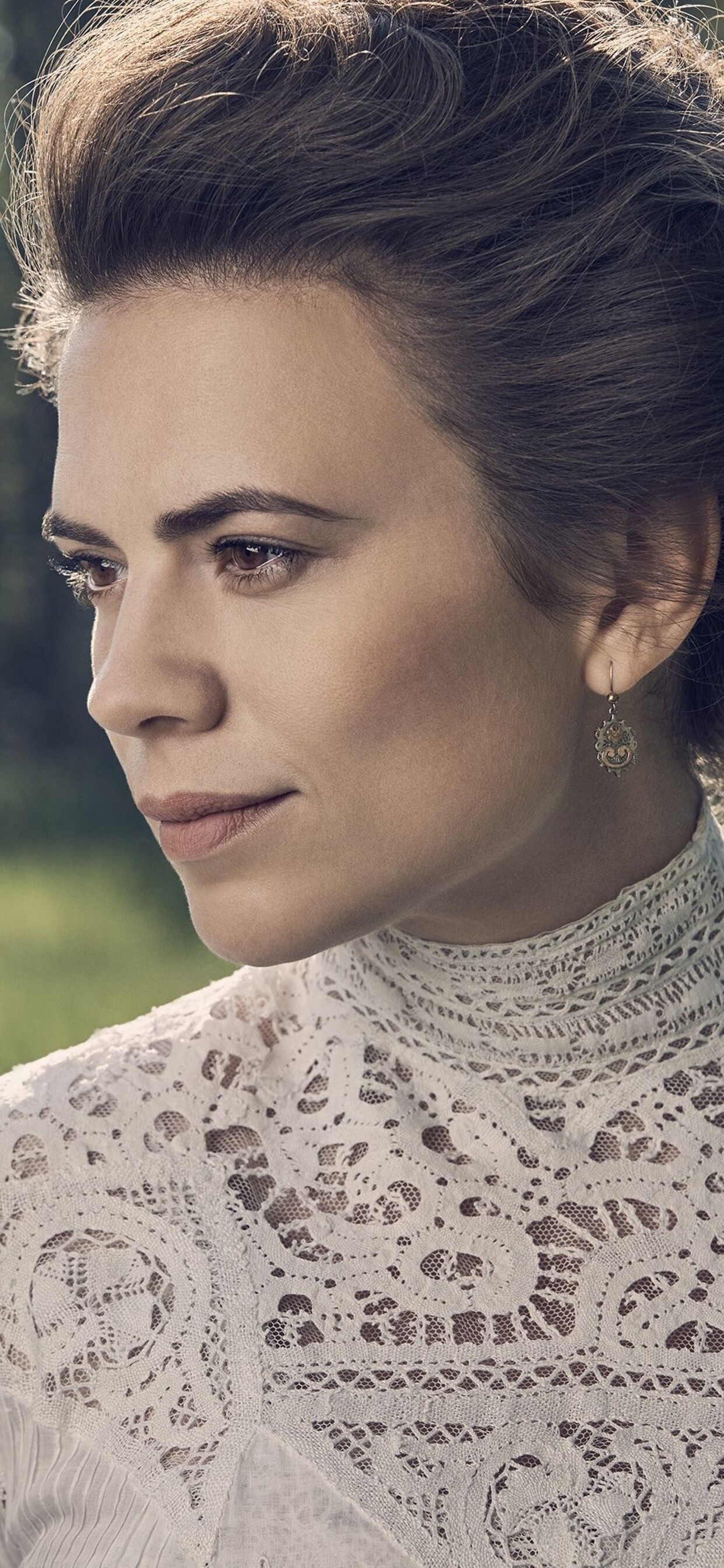 Hayley Atwell: A British and American actress who played Margaret Schlegel in a TV series Howards End. 1250x2690 HD Wallpaper.
