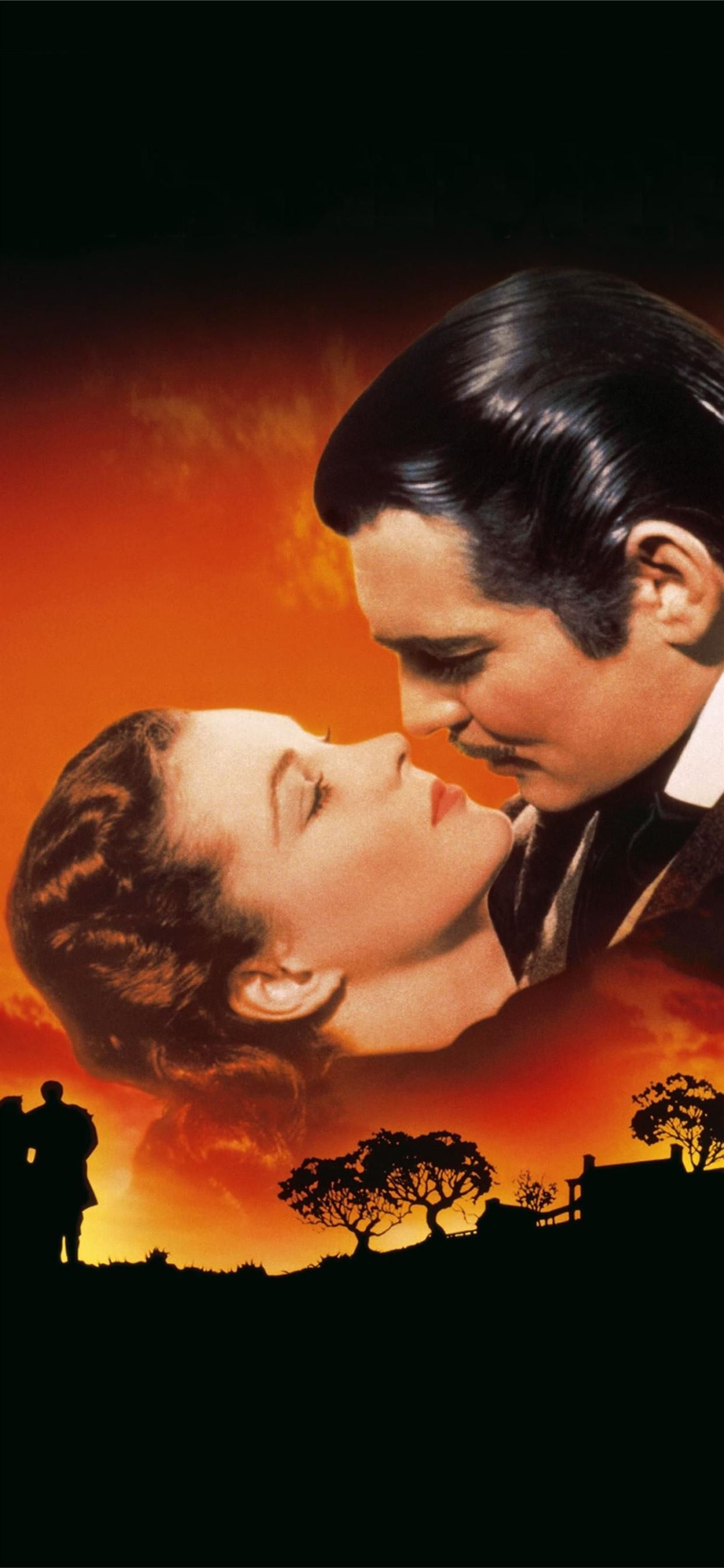 Clark Gable, Gone with the Wind, iPhone wallpapers, Classic romance, 1250x2690 HD Phone