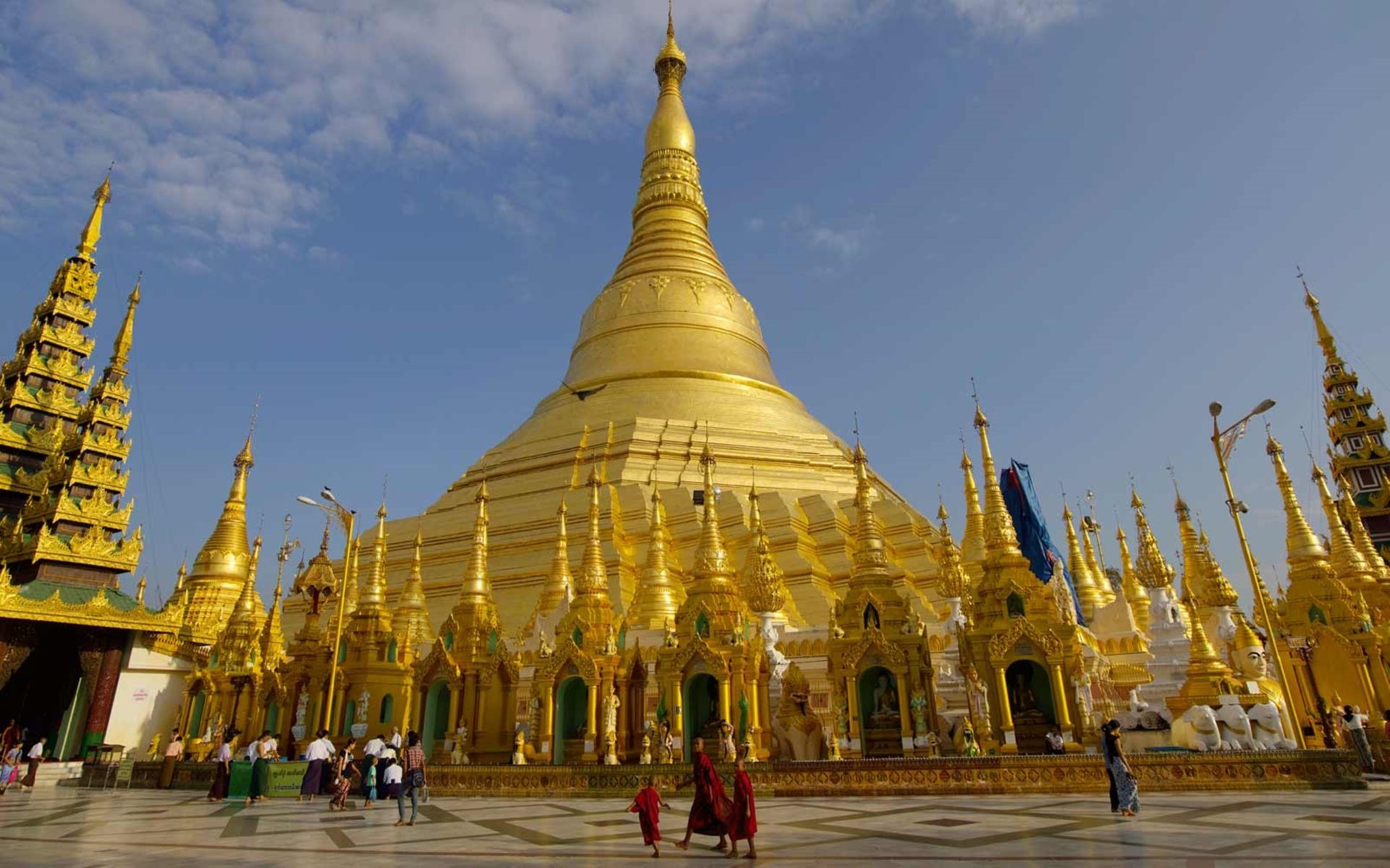 The Strand, Myanmar, Shwedagon Pagoda, Historic connection, 1920x1200 HD Desktop