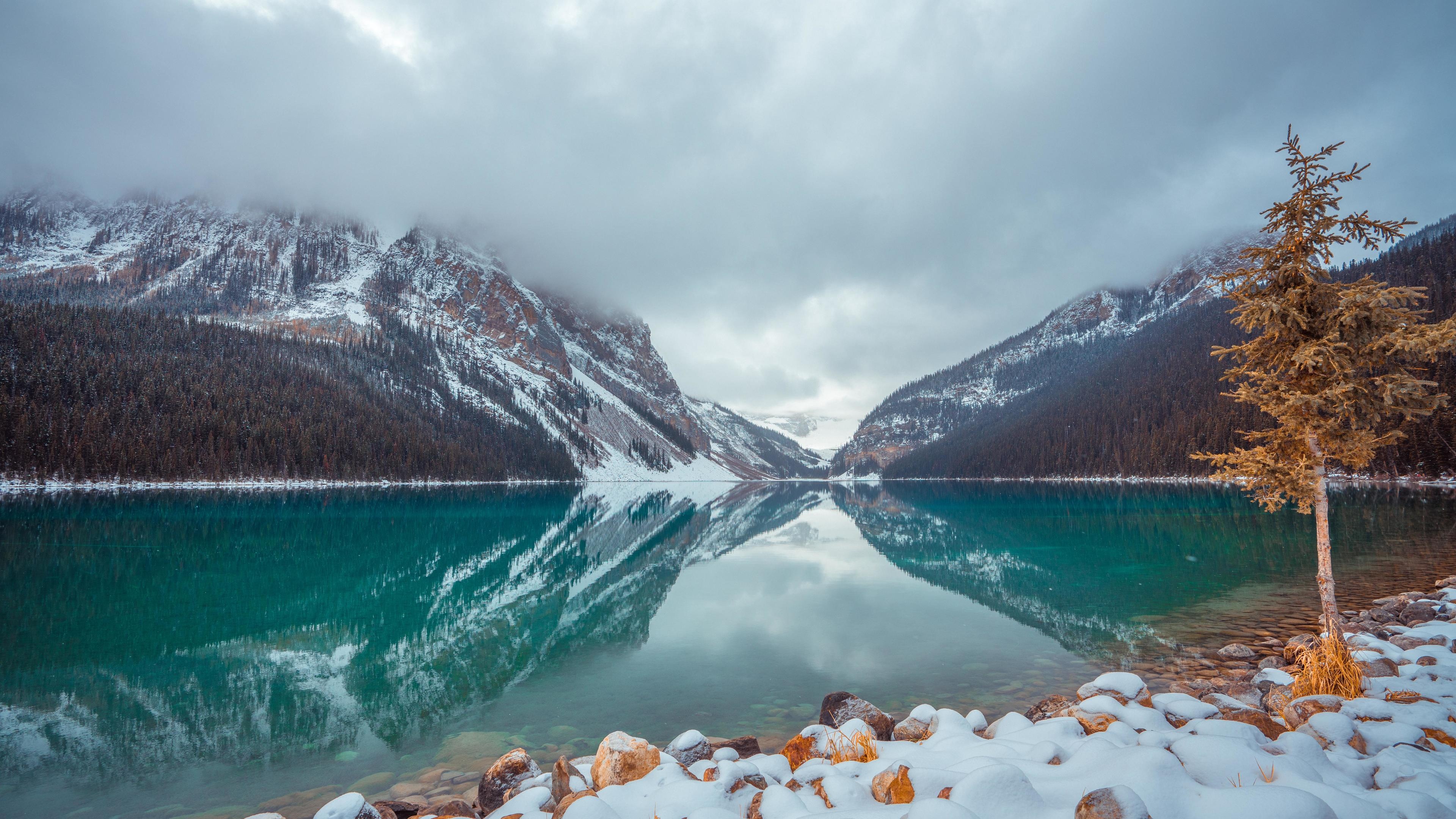 Athabaska Lake, Travels, Canada, 4K, 3840x2160 4K Desktop