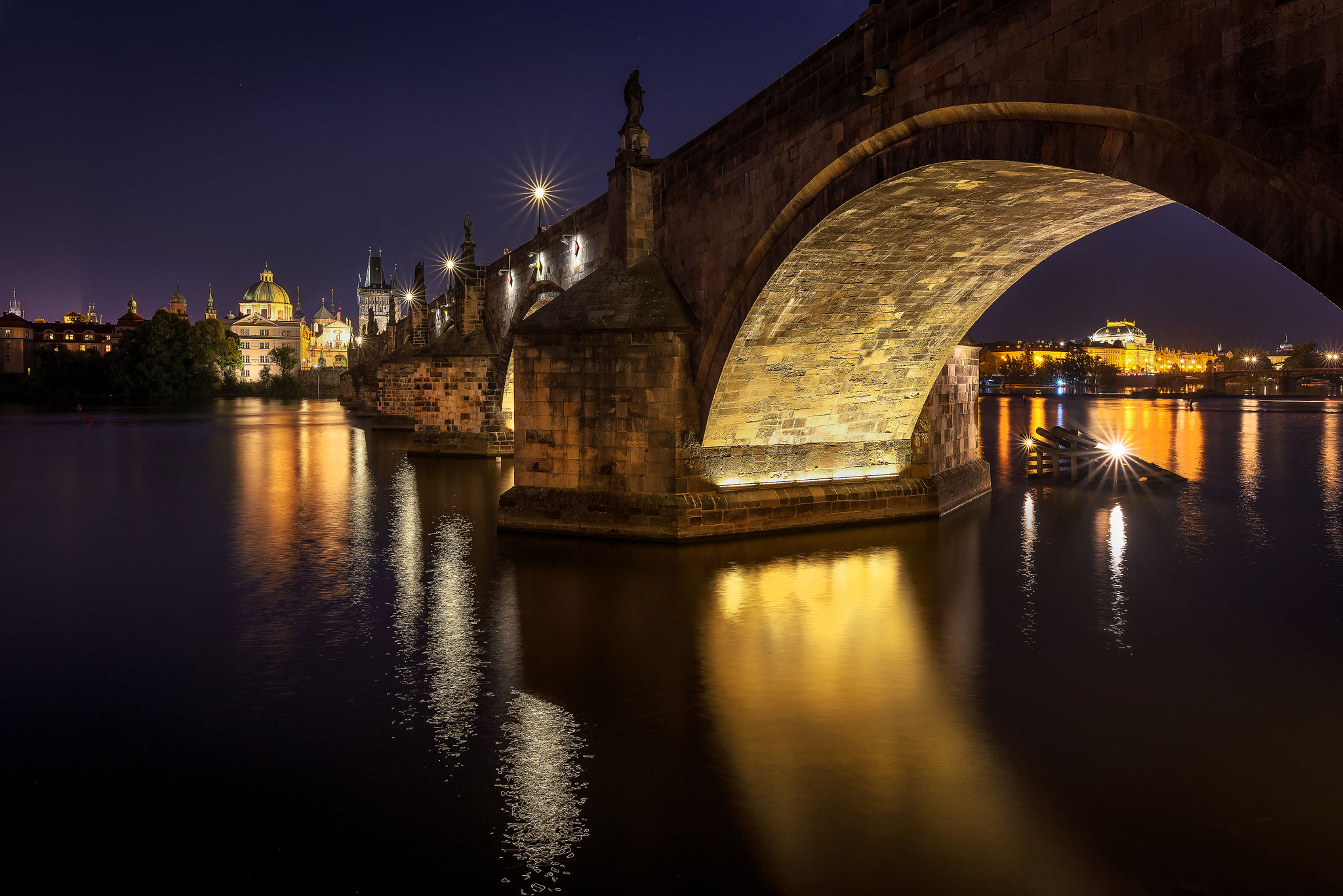 Mirror-like reflections, Charles Bridge's beauty, Andrei Dima's lens, Prague's charm, 2050x1370 HD Desktop