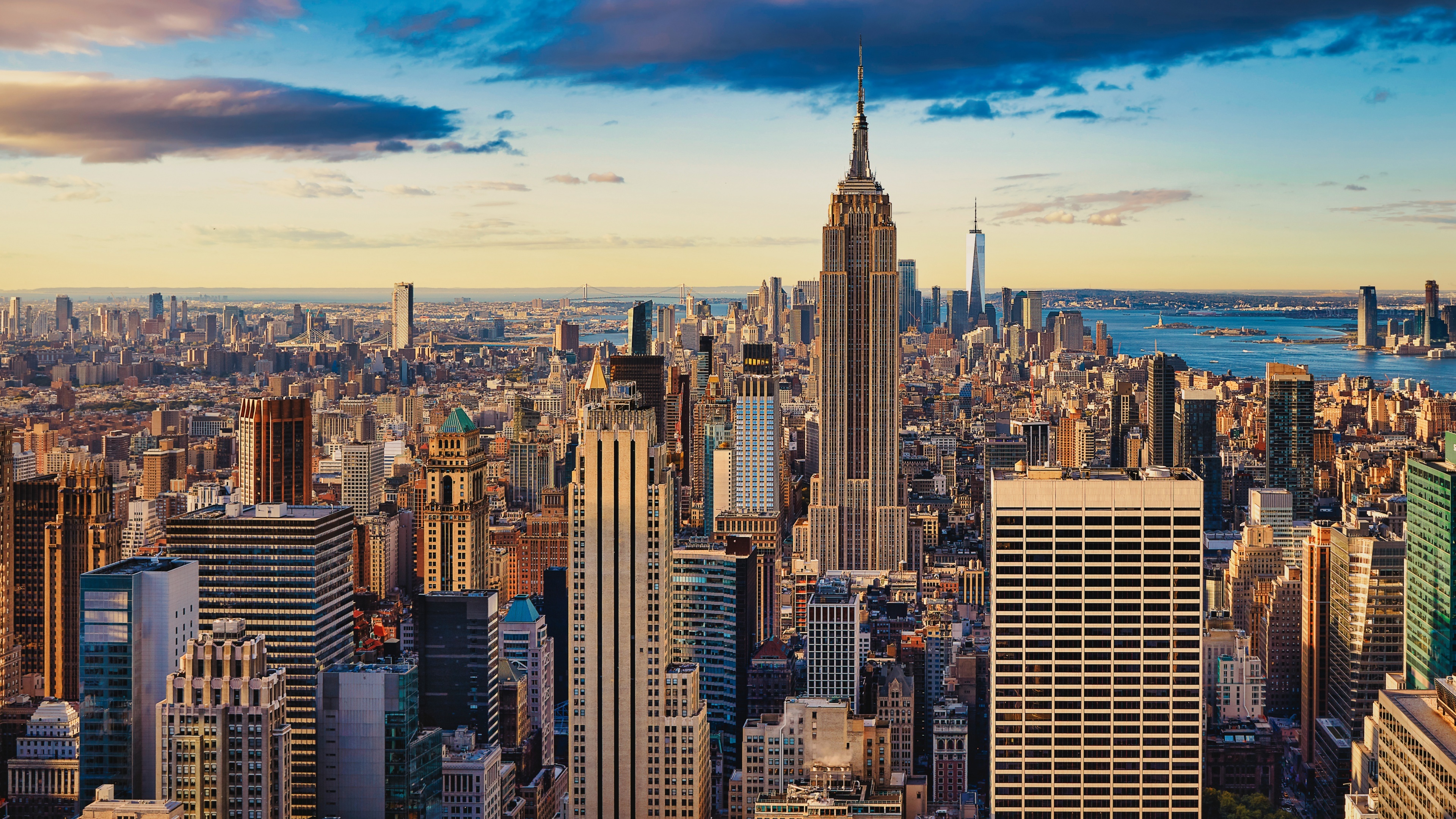 New York City wallpaper, Empire State Building, Cityscape, Skyline, 3840x2160 4K Desktop