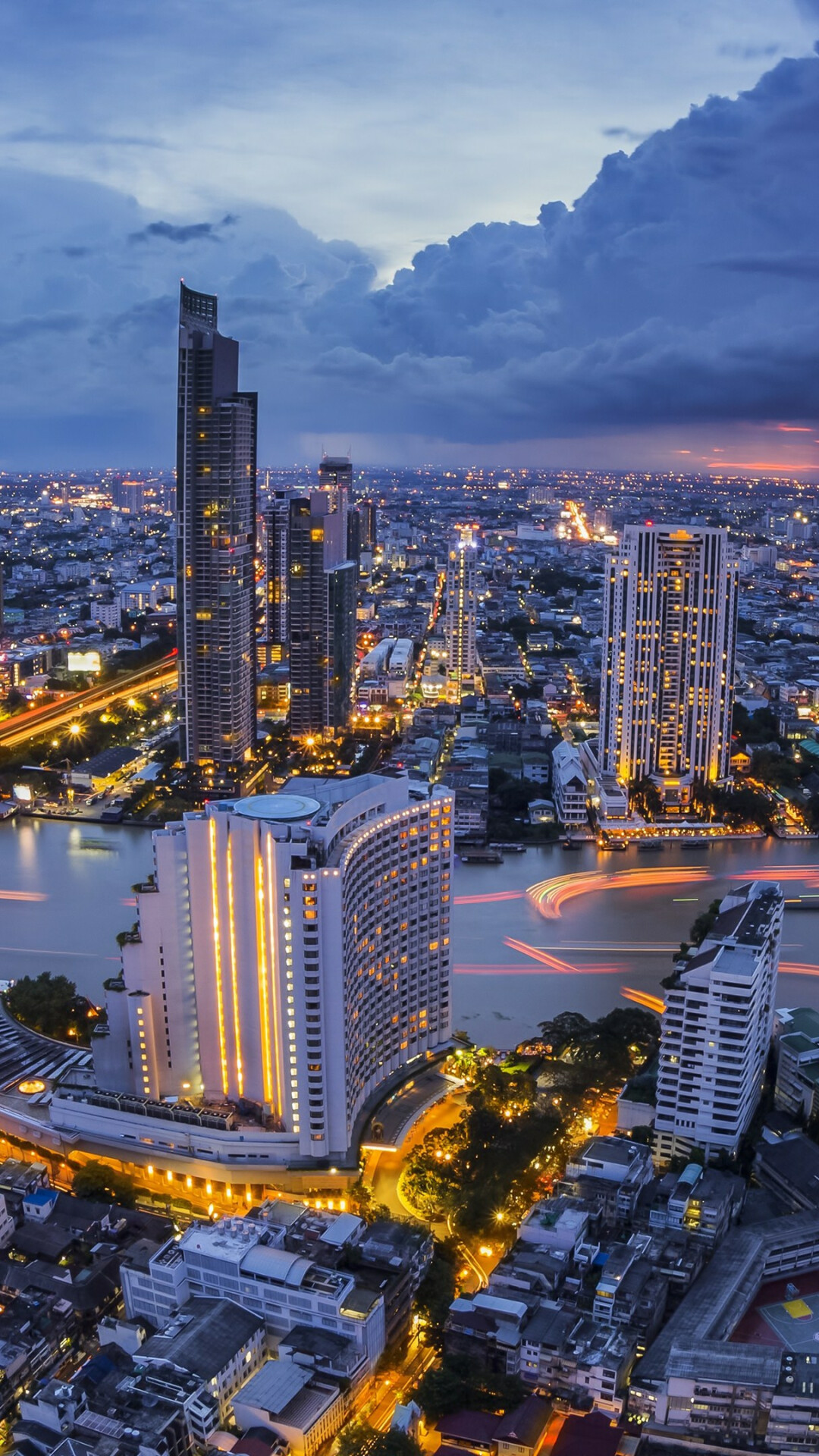 Thailand: Bangkok is the capital and most populous city of the country. 1080x1920 Full HD Wallpaper.