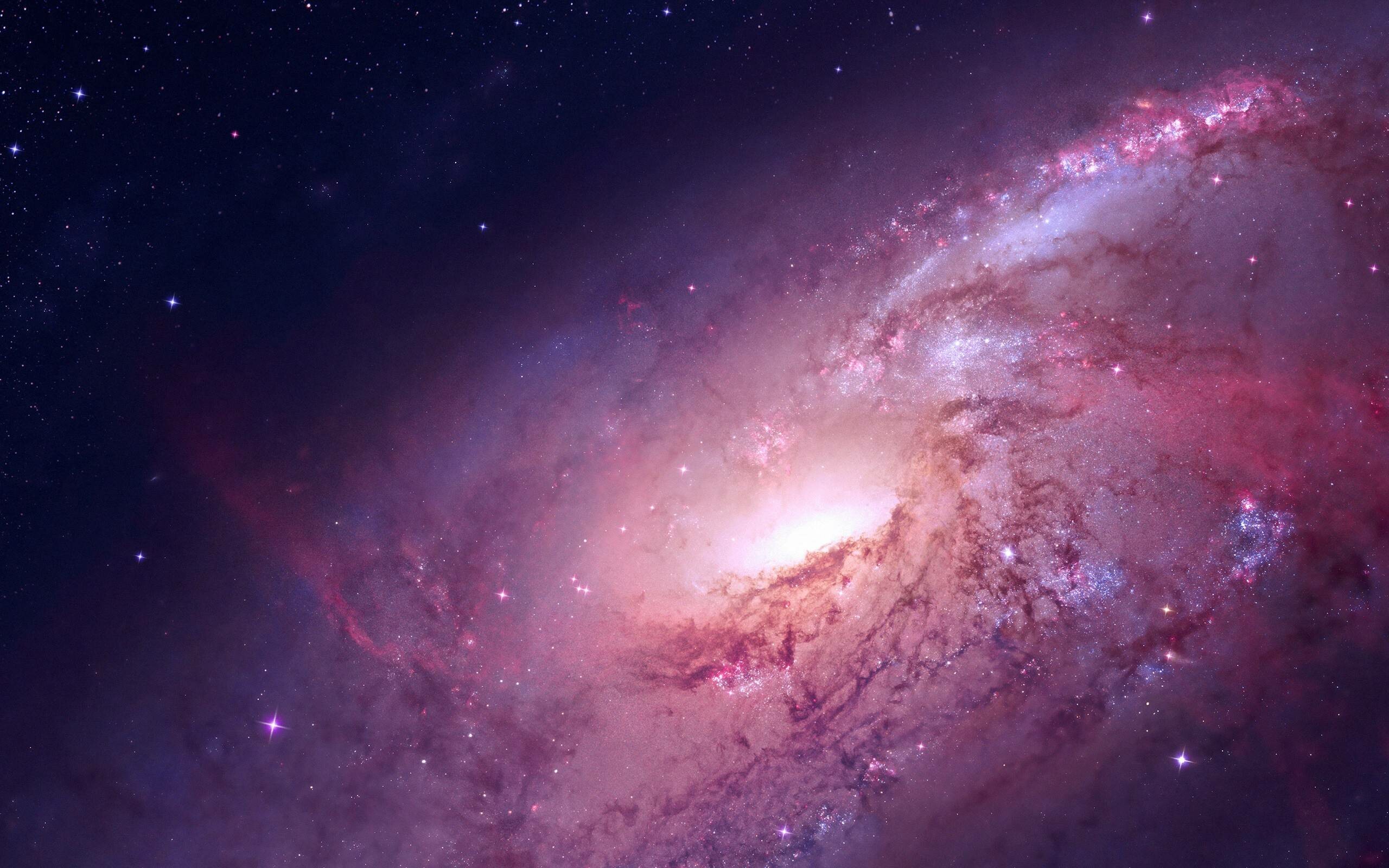 Galaxy: Spiral galaxies, Milky Way, Astronomy. 2560x1600 HD Background.