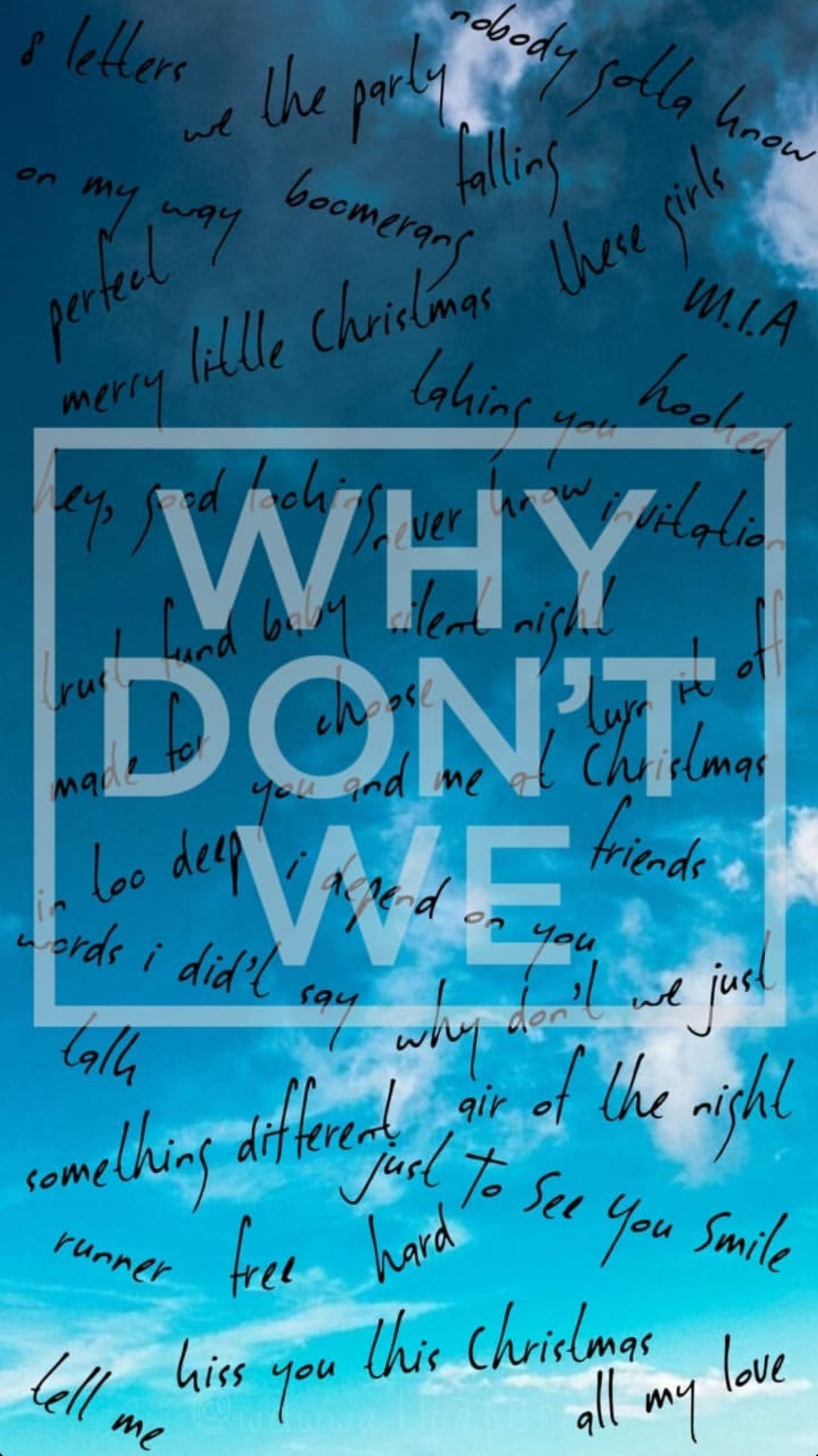Why Don't We, song lyrics wallpaper, 1100x1960 HD Phone