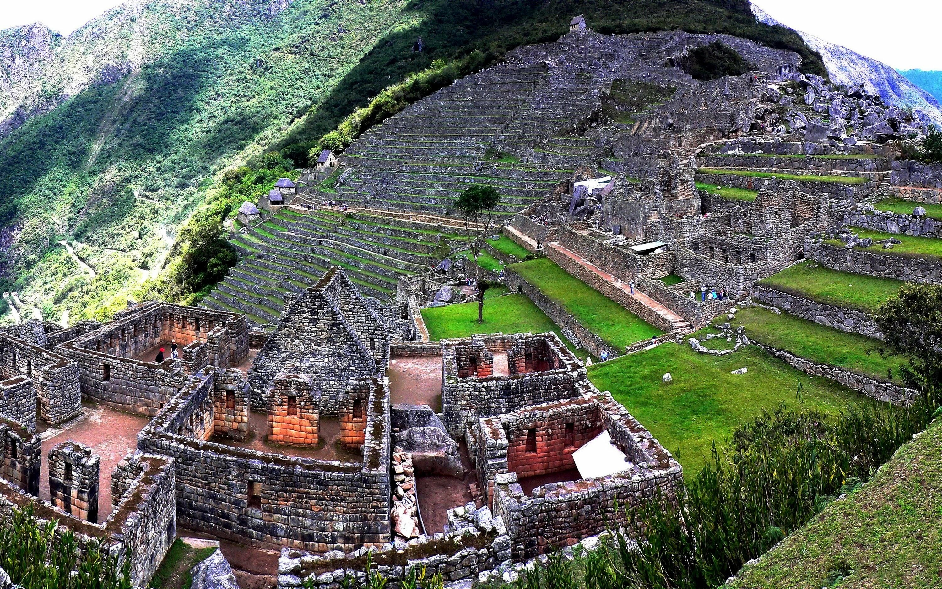 Machu Picchu: Inca ruins, A 2,430-meter mountain ridge. 3000x1880 HD Wallpaper.