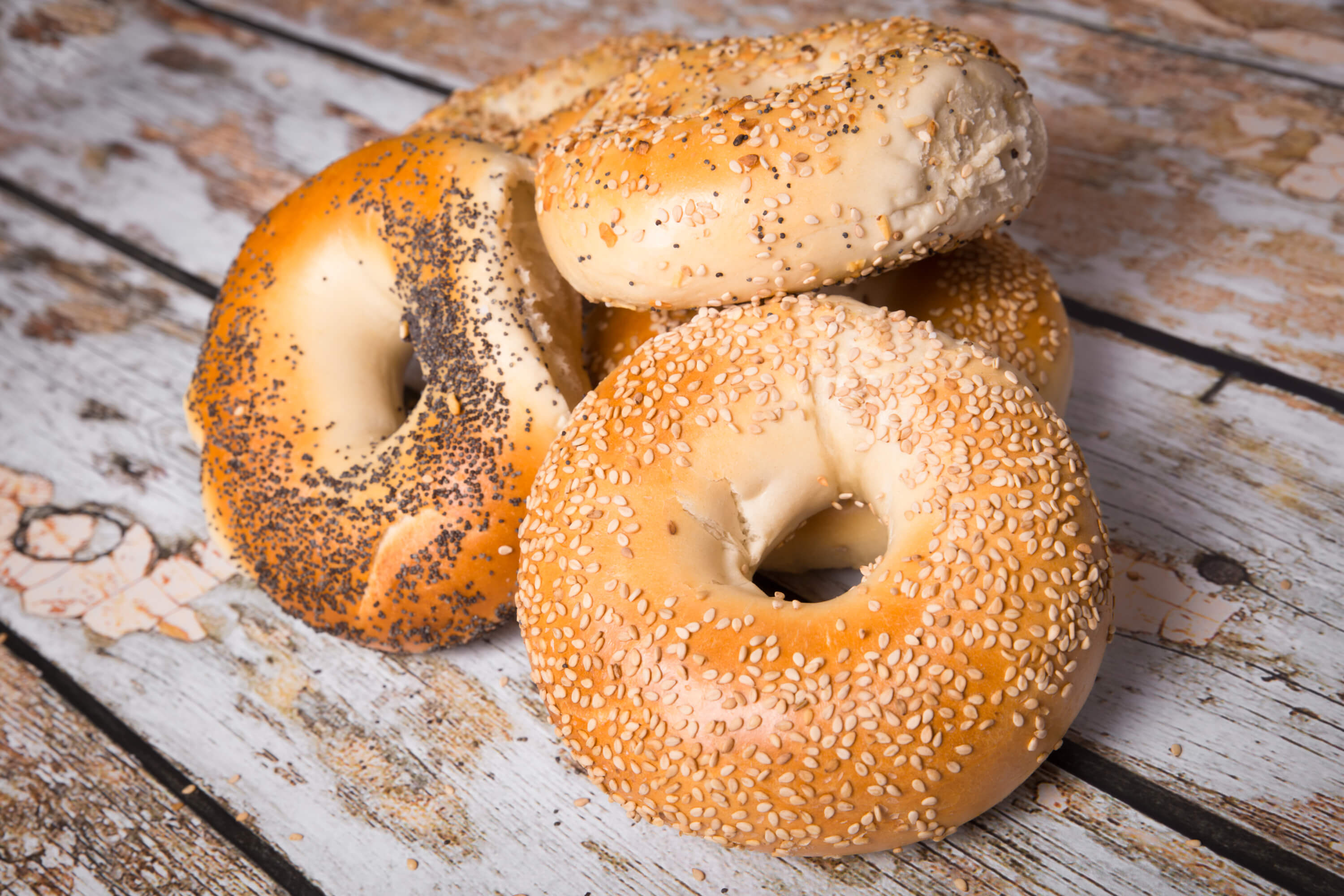 Delicious bagels, Mouthwatering treats, Flavorful bites, Appetizing sight, 3000x2000 HD Desktop