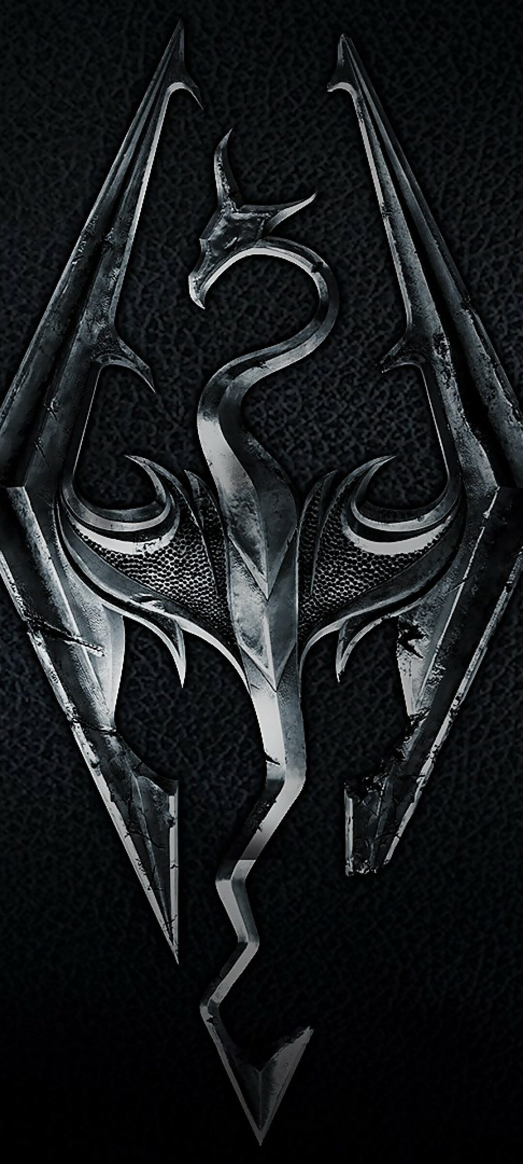 The Elder Scrolls: Skyrim, Set 200 years after the events of Oblivion, Logo. 1080x2400 HD Background.
