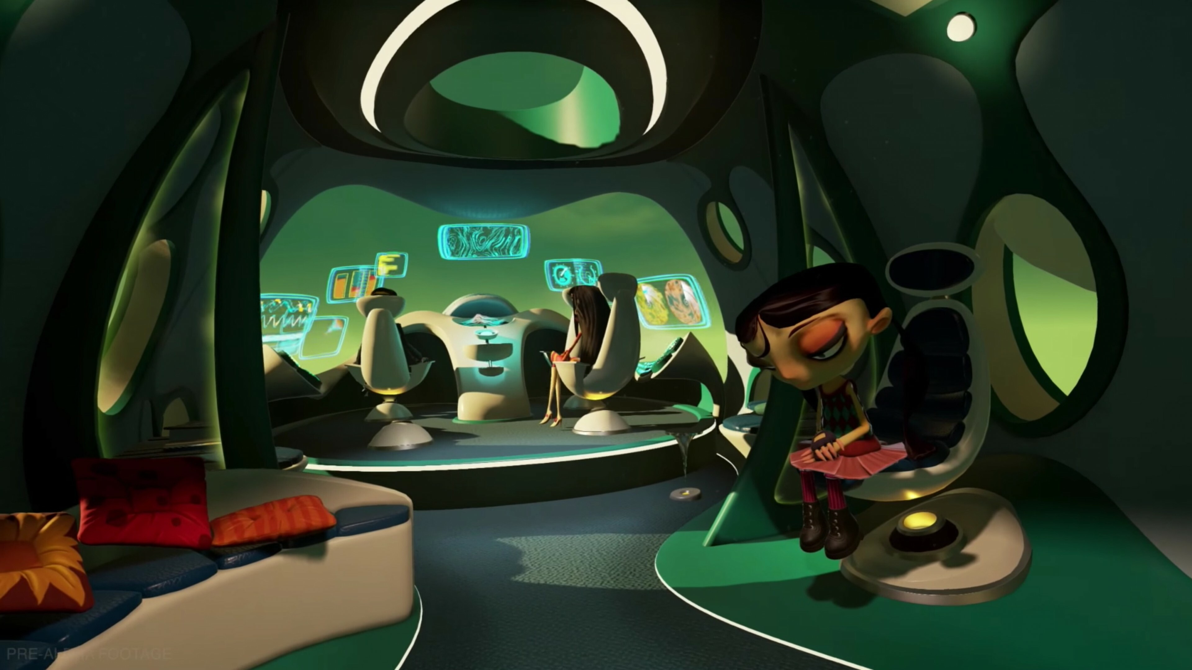 Psychonauts 2: The Rhombus of Ruin, A first-person virtual reality adventure game developed by Double Fine Productions. 3840x2160 4K Background.
