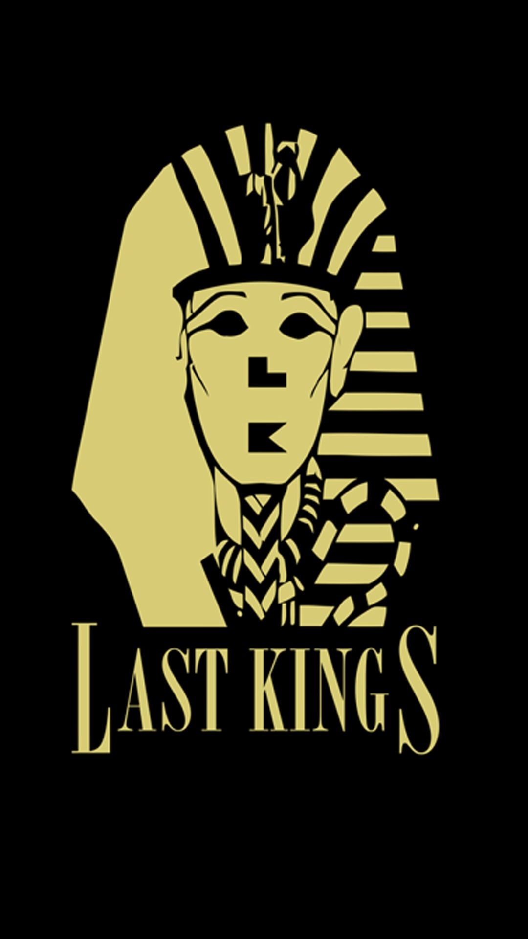 Last Kings logo, Gold Last Kings logo, Elegant logo, Exquisite design, 1080x1920 Full HD Handy