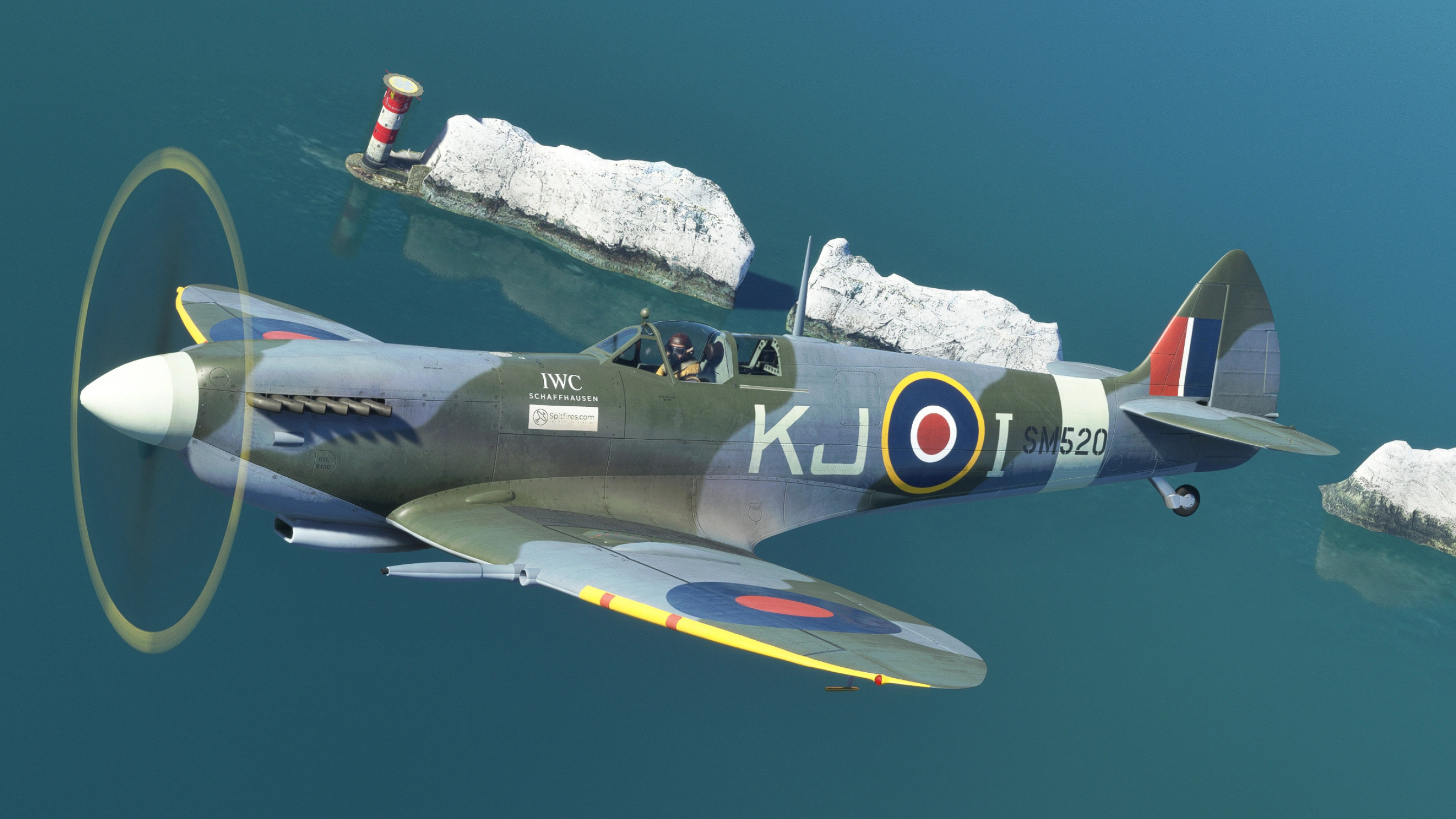 Spitfire Mk IX, Microsoft Flight Simulator, Flight simulation, Aviation marvel, 2690x1520 HD Desktop