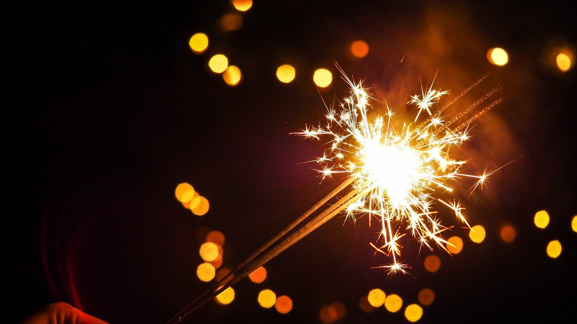 Bucket of sparklers, Festive celebration, Exciting vibes, Party atmosphere, 1920x1080 Full HD Desktop