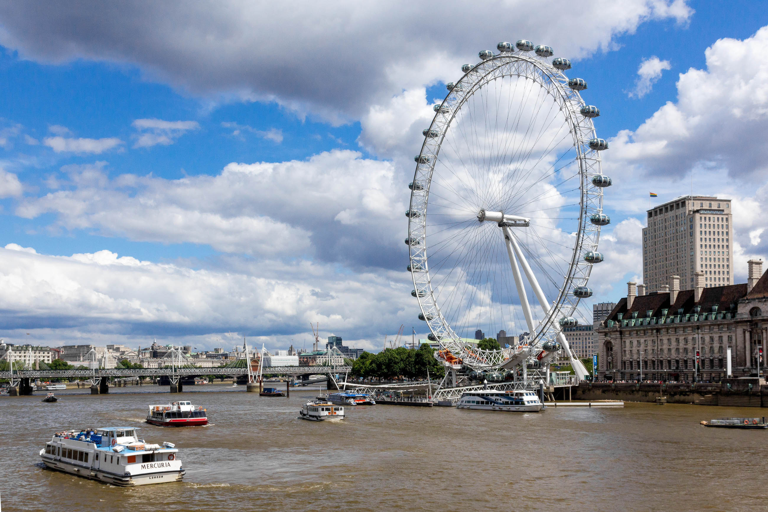 London Eye in London, Iconic British attraction, Must-visit landmark, 2600x1740 HD Desktop