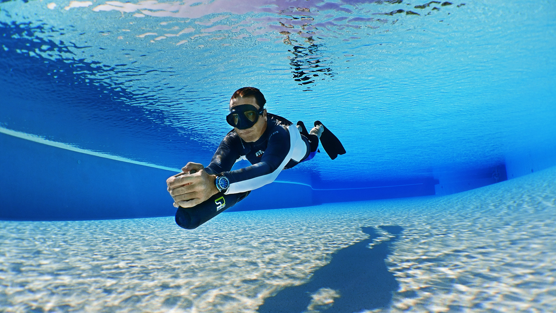 Snorkeling: Scubajet, Water jet system, Underwater scooter, Diving equipment, Swimming pool training. 1920x1090 HD Wallpaper.