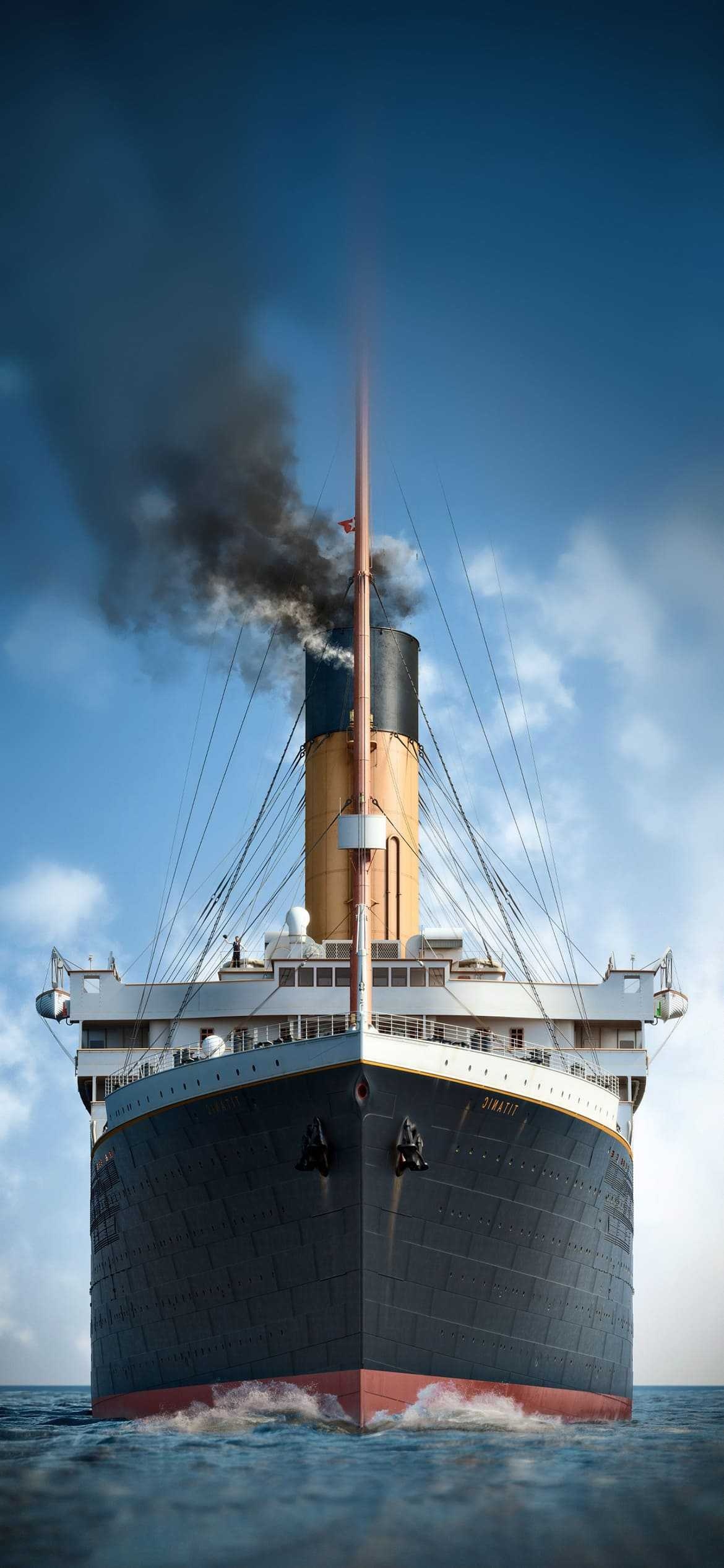Ship: Titanic, A water vehicle of considerable size, White Star Line. 1170x2540 HD Wallpaper.