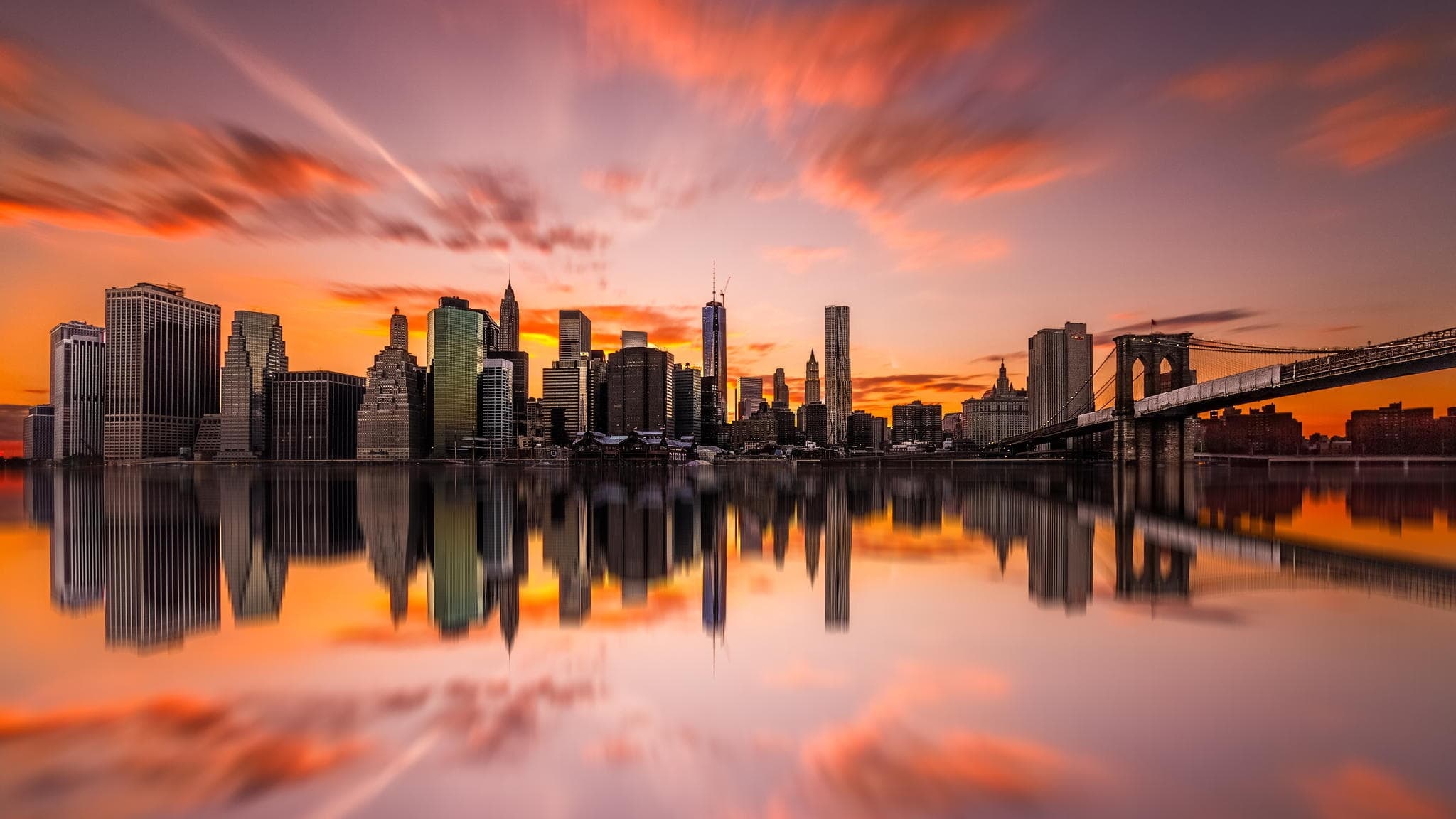 New York Sunset, New York sunset wallpapers, Top free New York, Sunset backgrounds, 2050x1160 HD Desktop